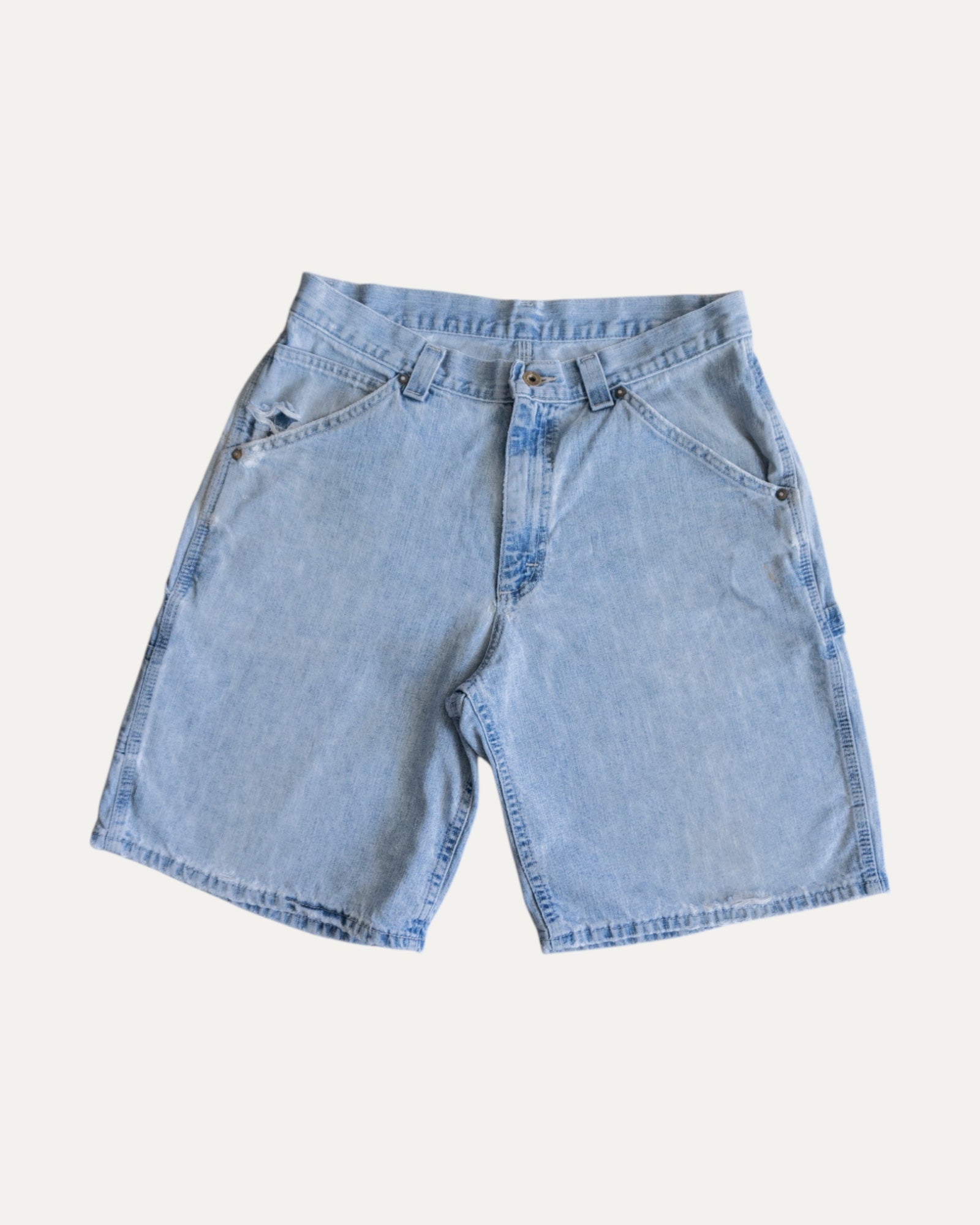 VINTAGE LEE CARPENTER DENIM SHORT - 33