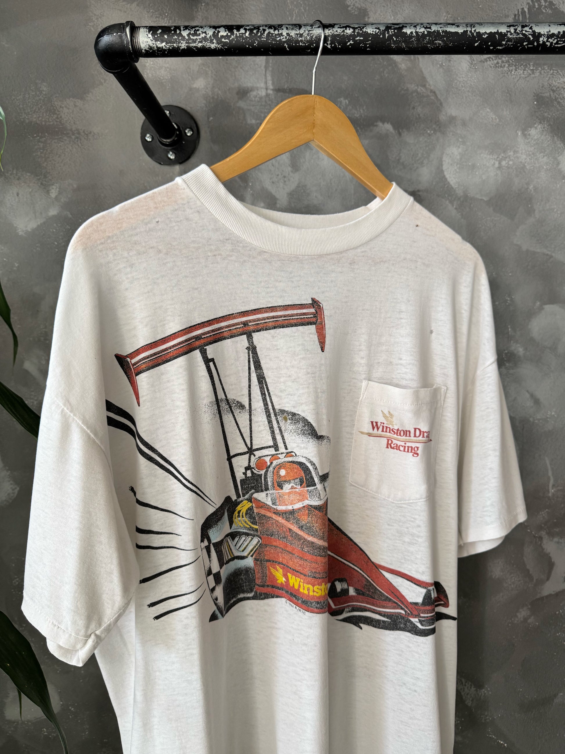 (L) 90’S VINTAGE WINSTON CIGARETTES POCKET TEE