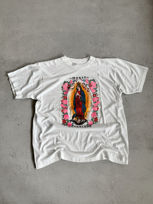 (L) 90’s Vintage Virgin Mary Mexico Tee