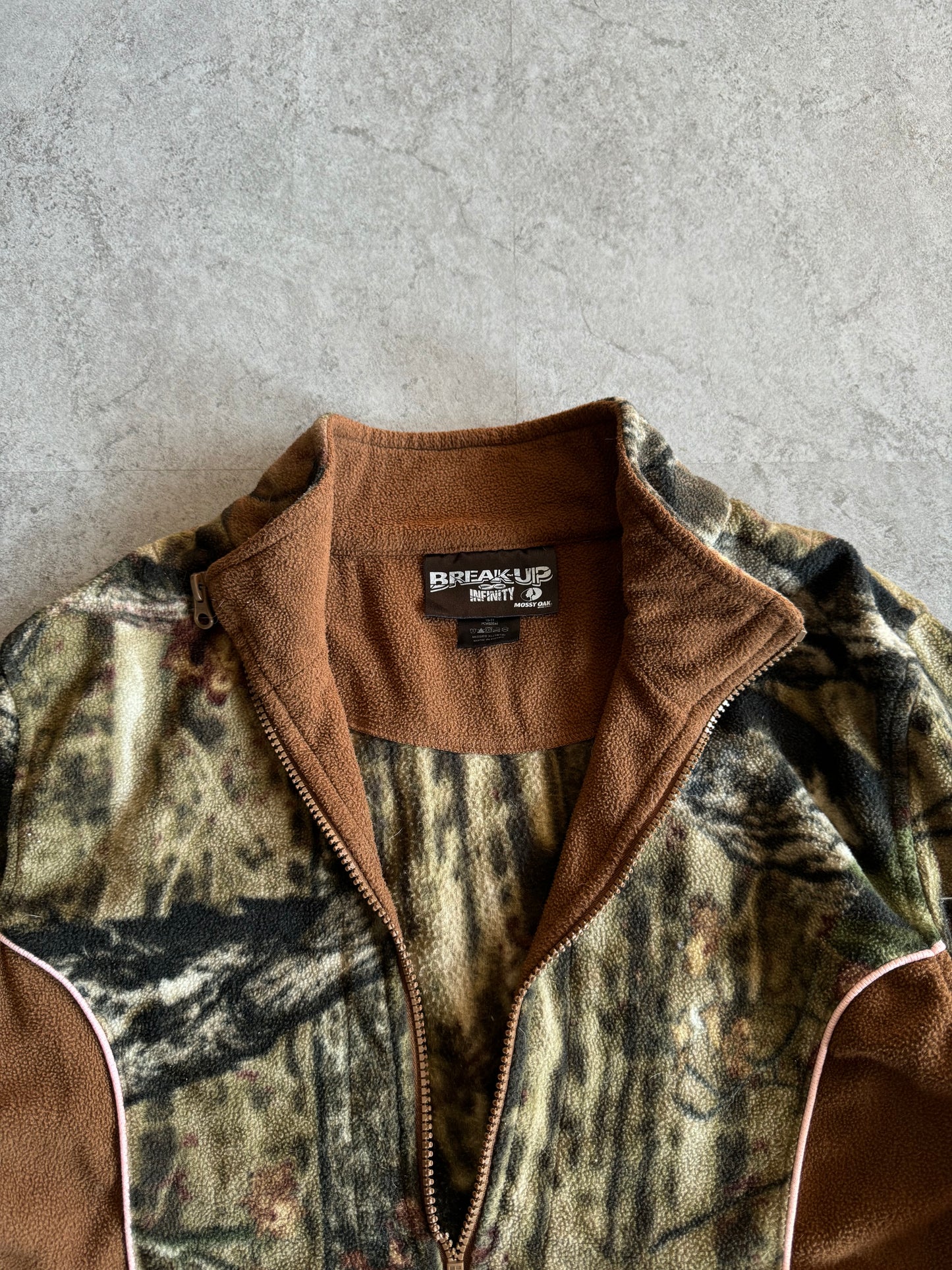 (S-M) Mossyoak Camo Fleece Jacket