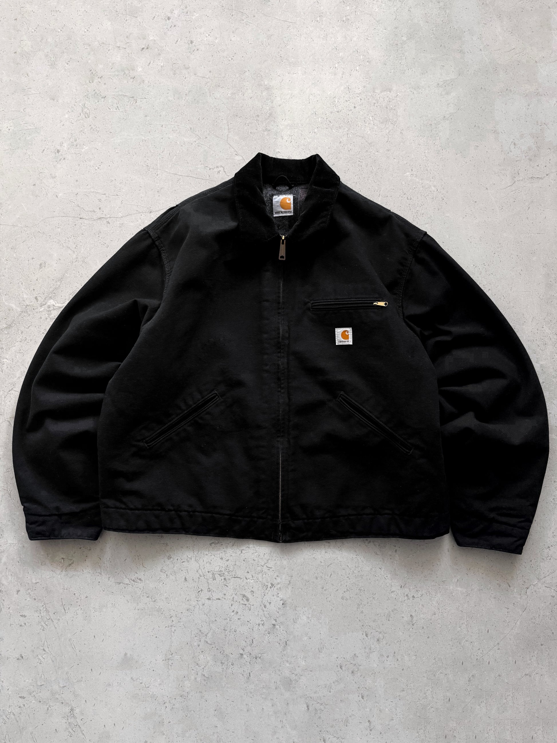 (L/XL) CARHARTT BLACK DETROIT JACKET