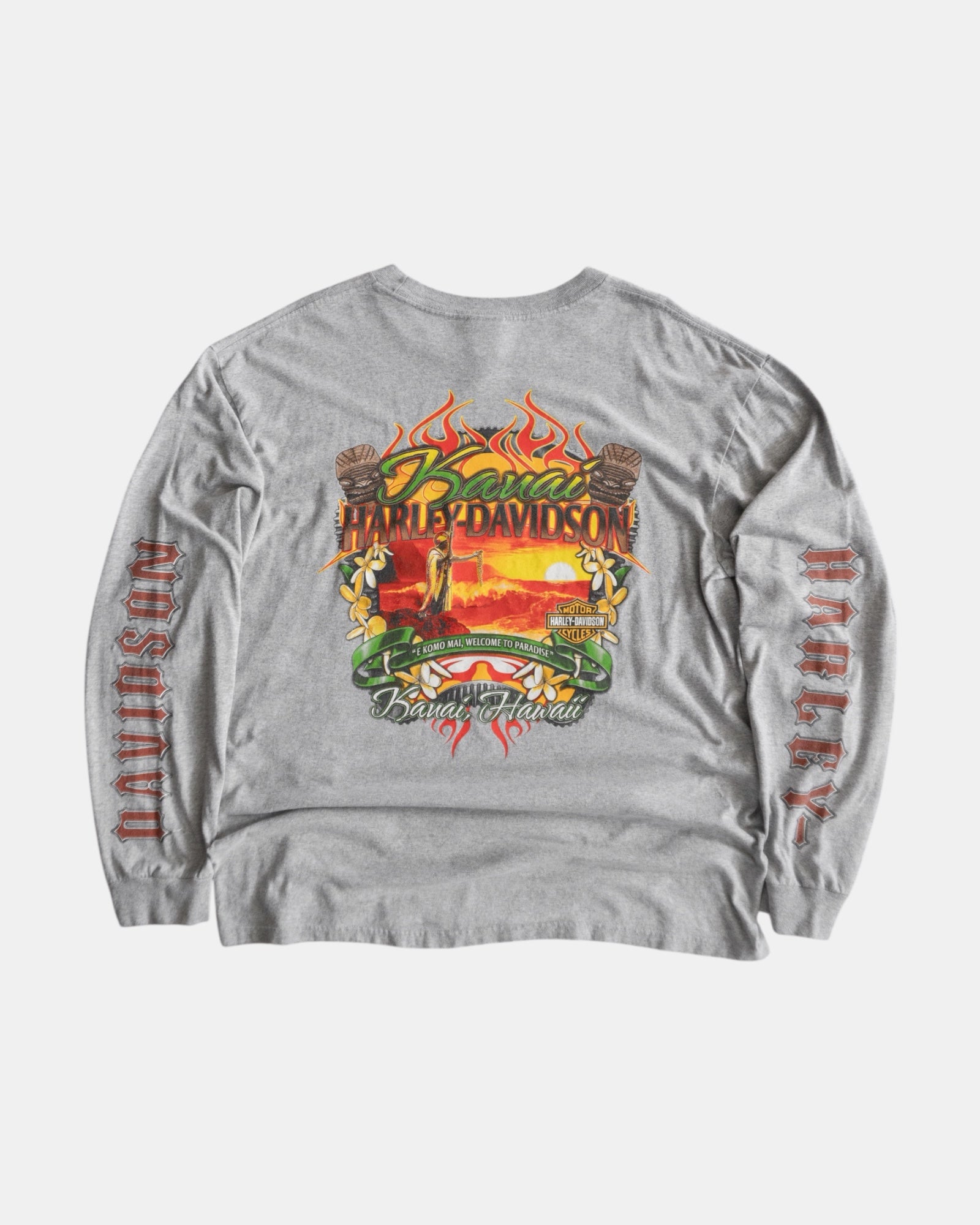(XL) HARLEY DAVIDSON HAWAII FLAMES LONG SLEEVE