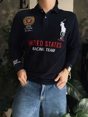(M) POLO RALPH LAUREN RUGBY RACING SHIRT