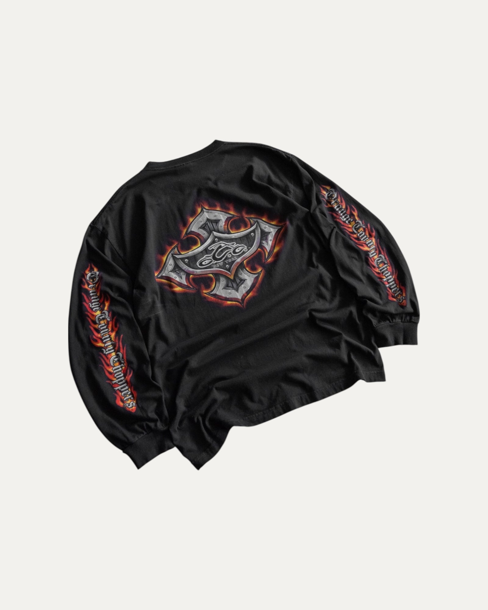 (L) VINTAGE Y2K CHOPPERS FLAMES LONG SLEEVE