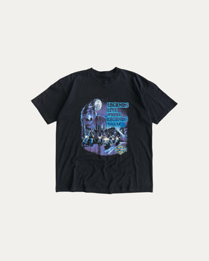 (L) 90’S VINTAGE HARLEY DAVIDSON “LEGENDS LIVE WHERE LEGENDS ROAM” TEE