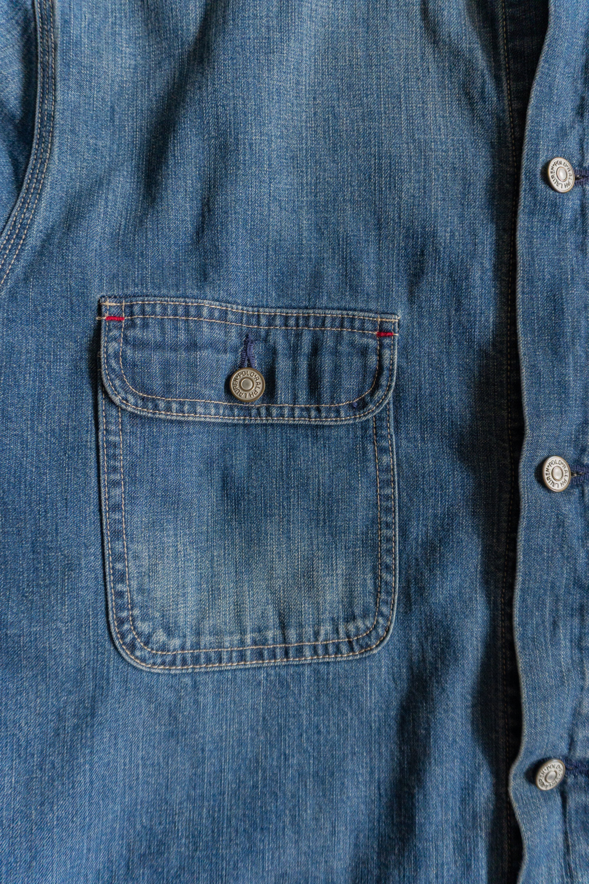 (BOXY L) 90’S VINTAGE POLO RALPH LAUREN DENIM JACKET