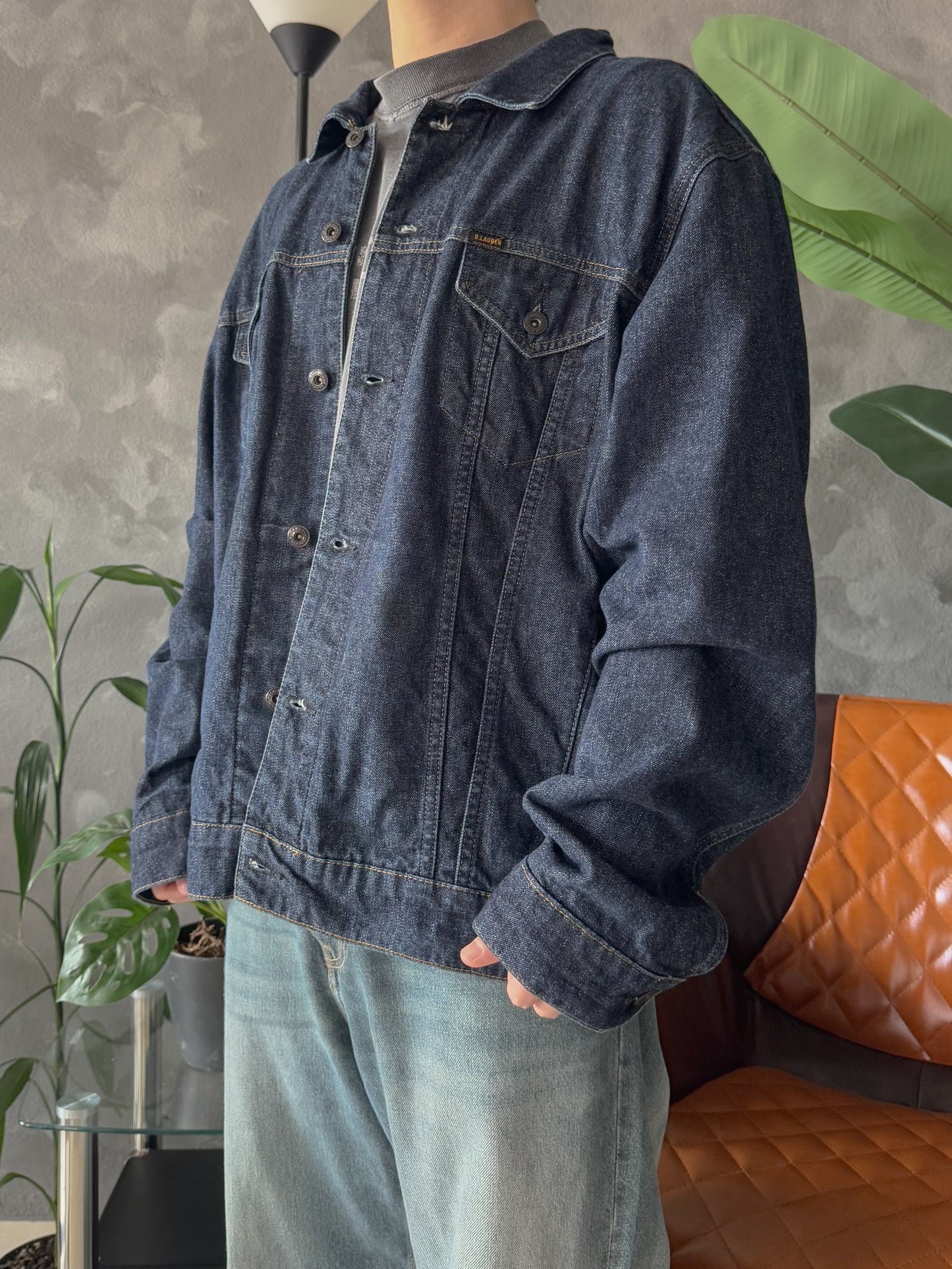 (L) VINTAGE POLO JEANS DENIM JACKET