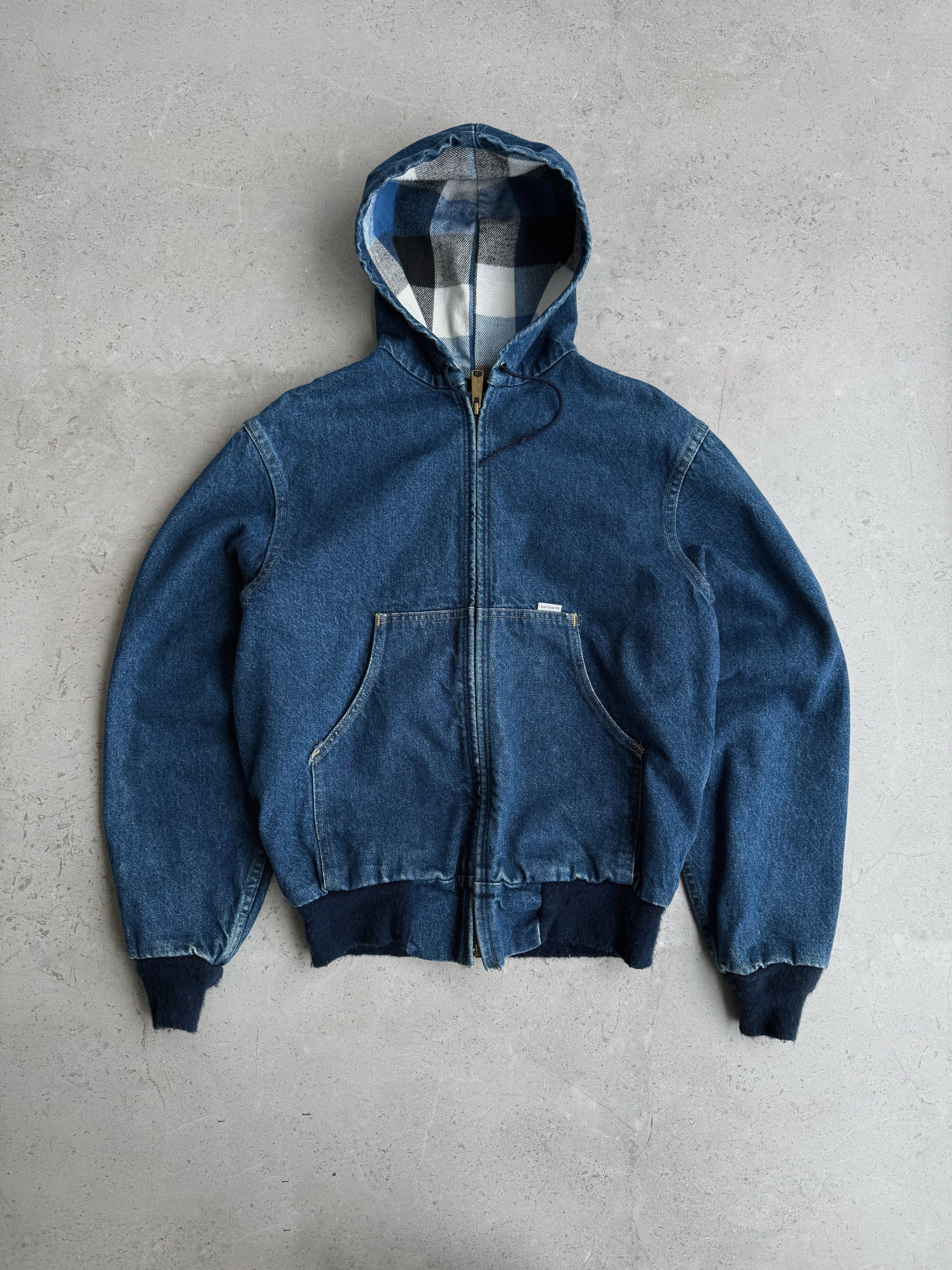(M) VINTAGE CARHARTT JF848 BLUE DENIM JACKET