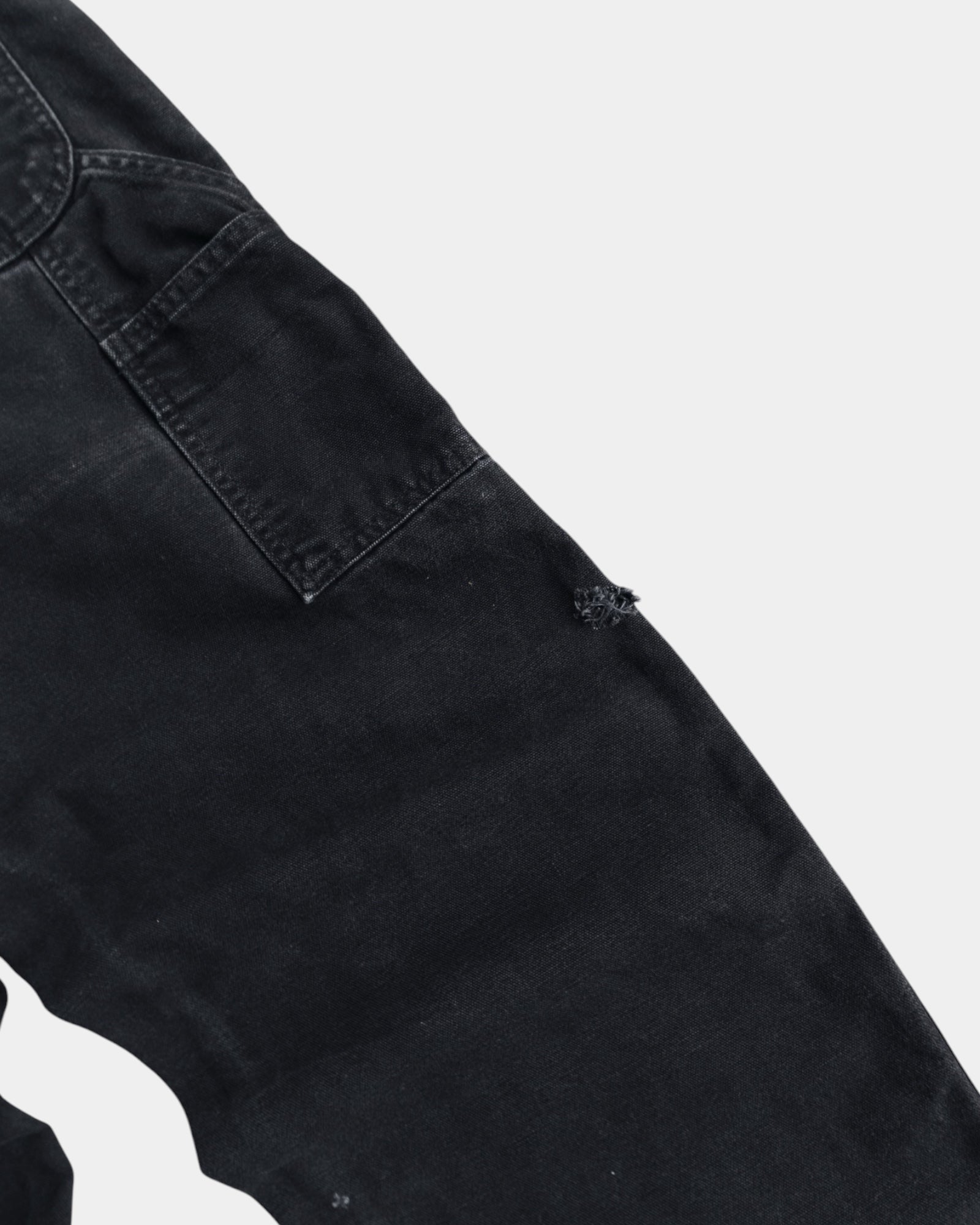 VINTAGE CARHARTT NAVY WORKWEAR FADED PANTS - 32x30