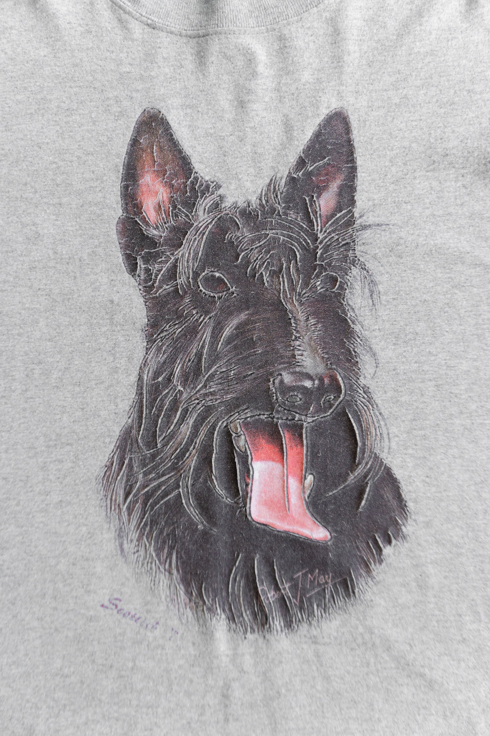 (L) VINTAGE DOG ART TEE