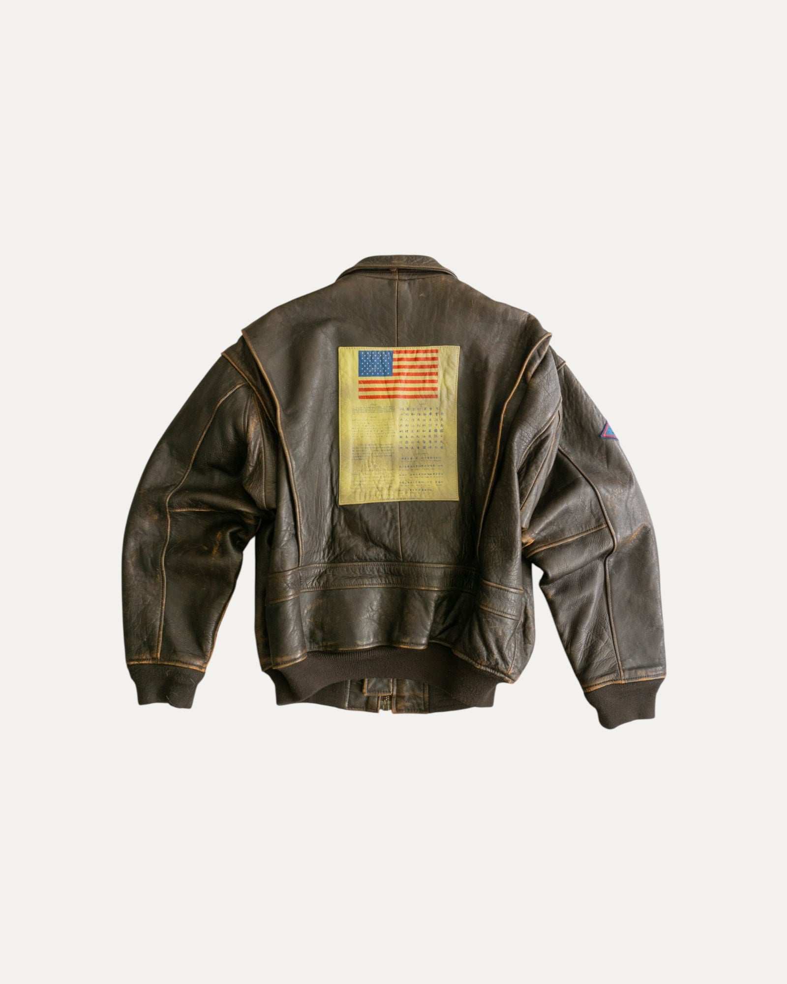 (L) RARE VINTAGE AVIREX LEATHER TYPE G-1 TOP GUN JACKET