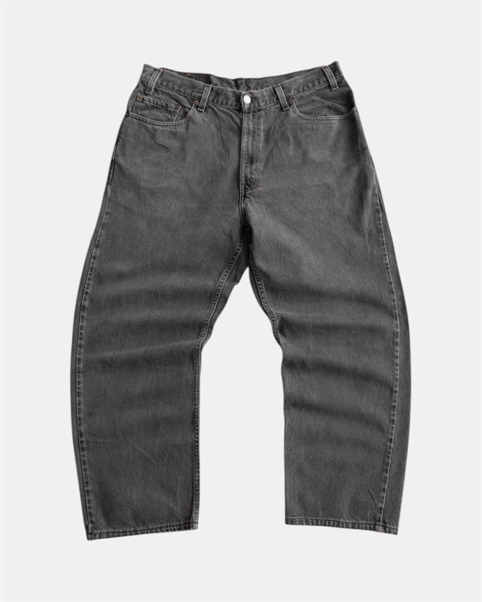 90’S VINTAGE LEVIS BAGGY GRAY FADED PANTS - 36x30