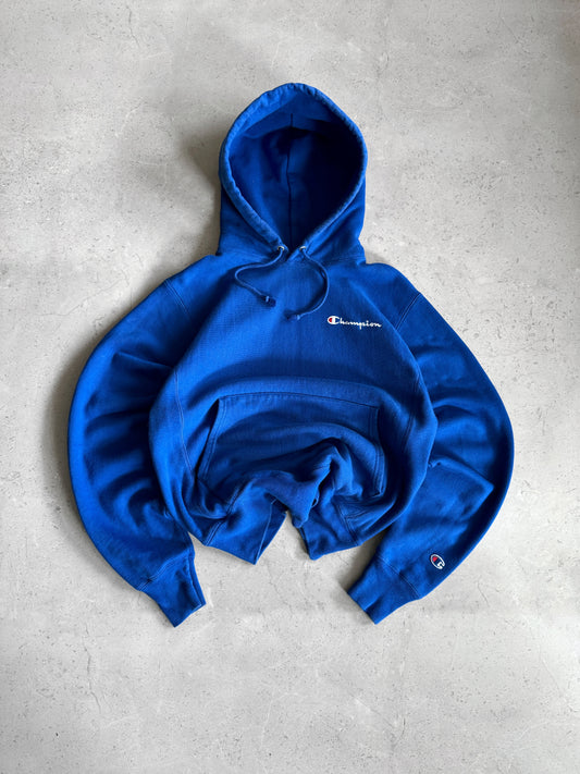 (BOXY M) 1990’S VINTAGE CHAMPION REVERSE WEAVE BLUE HOODIE