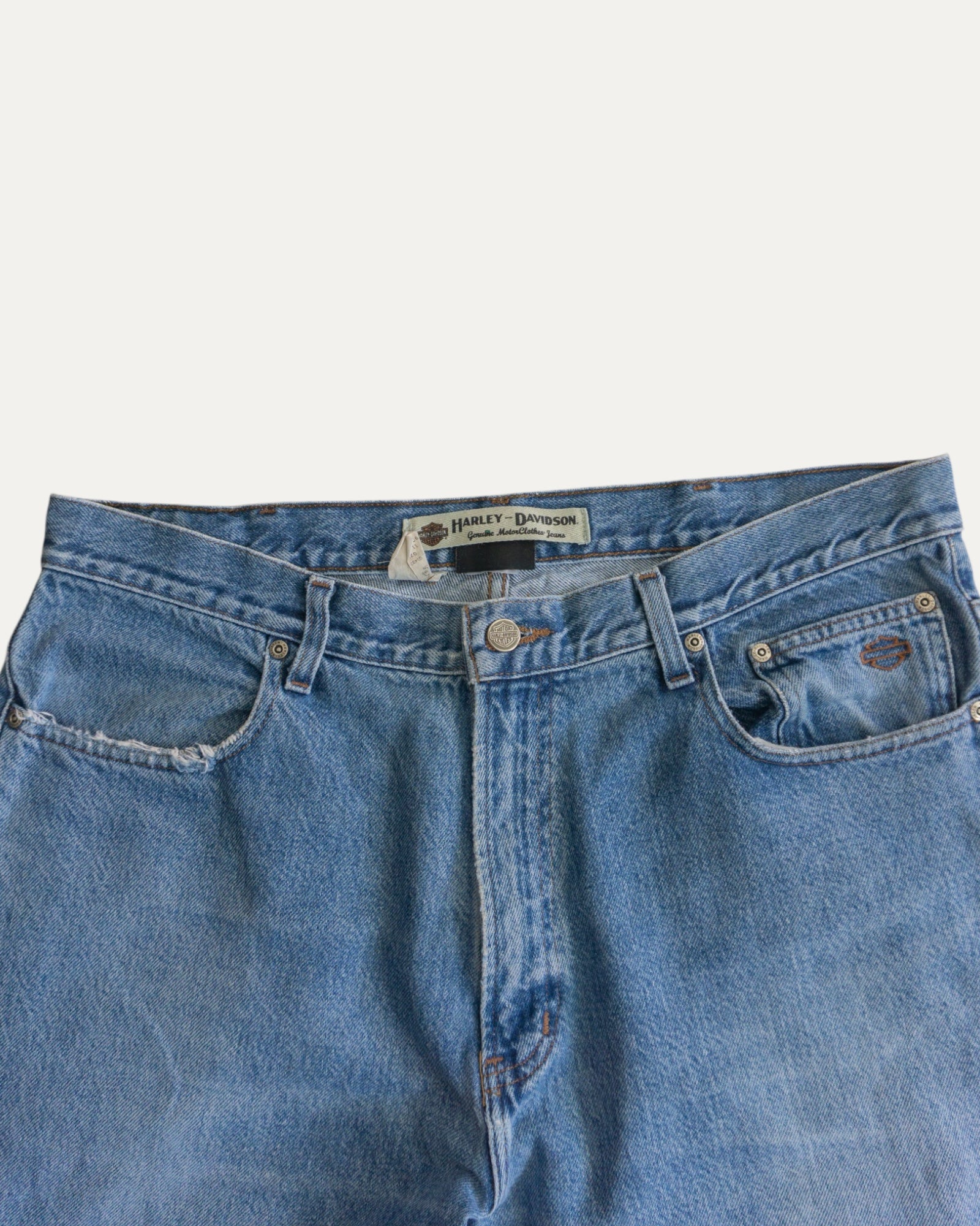 VINTAGE HARLEY DAVIDSON DENIM PANTS - 36x30