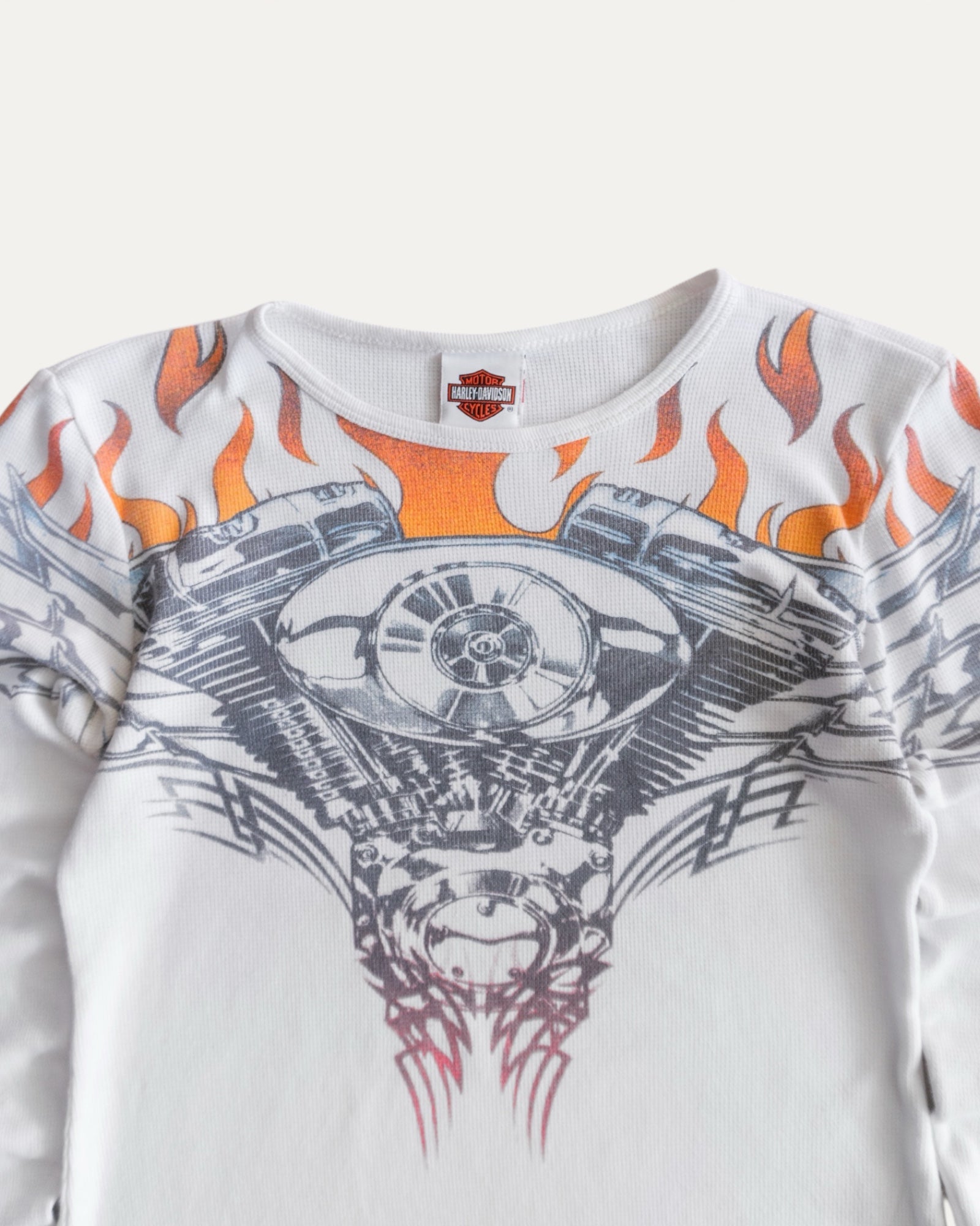 (S) VINTAGE HARLEY DAVIDSON Y2K FLAMES THERMAL