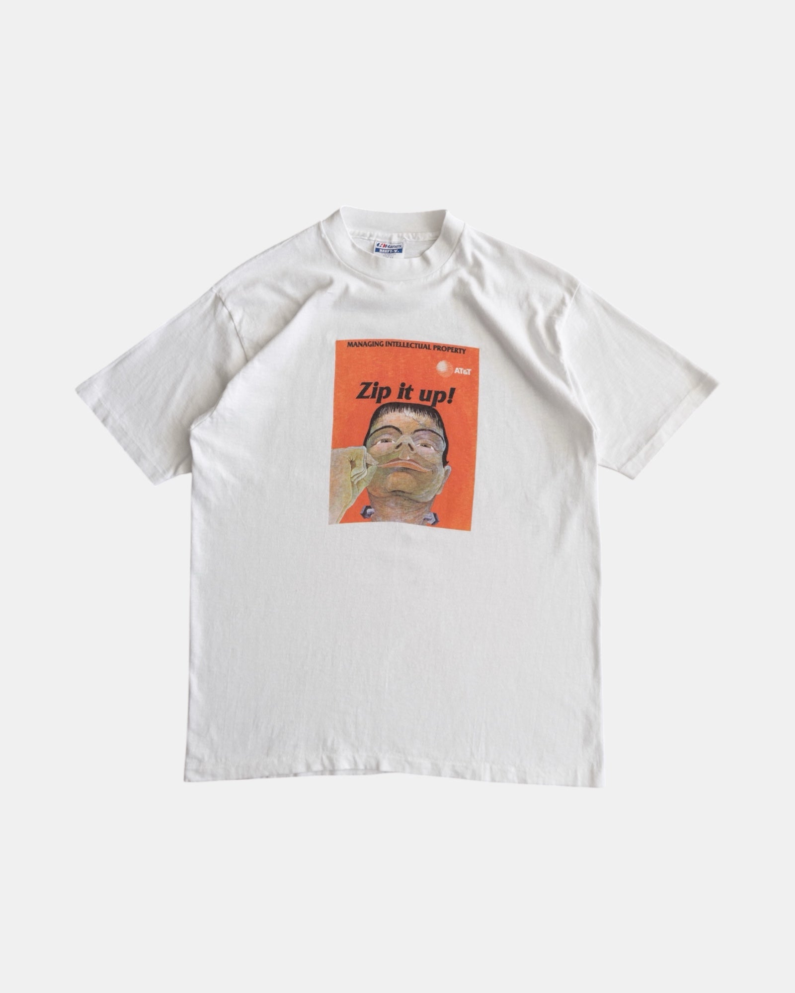 (L) 90’S VINTAGE AT&T “ZIP IT UP!” PROMO TEE