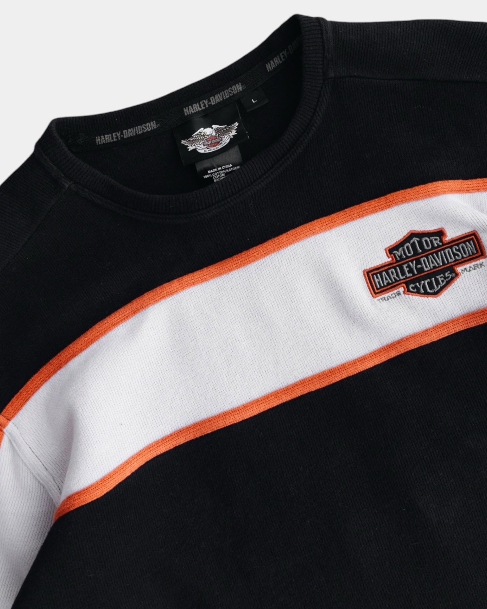 (L) VINTAGE HARLEY DAVIDSON SWEATER