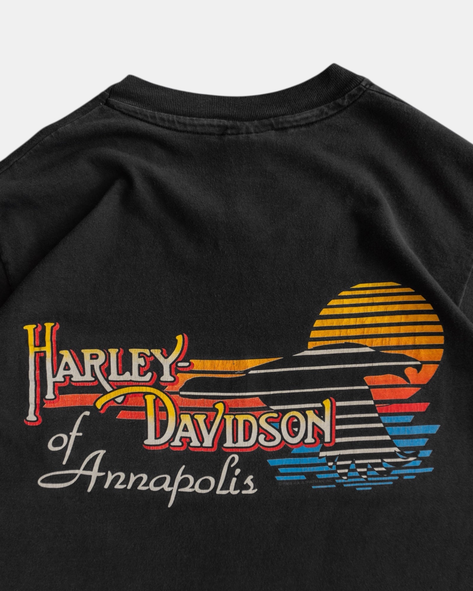 (M) VINTAGE HARLEY DAVIDSON OF ANNAPOLIS POCKET TEE