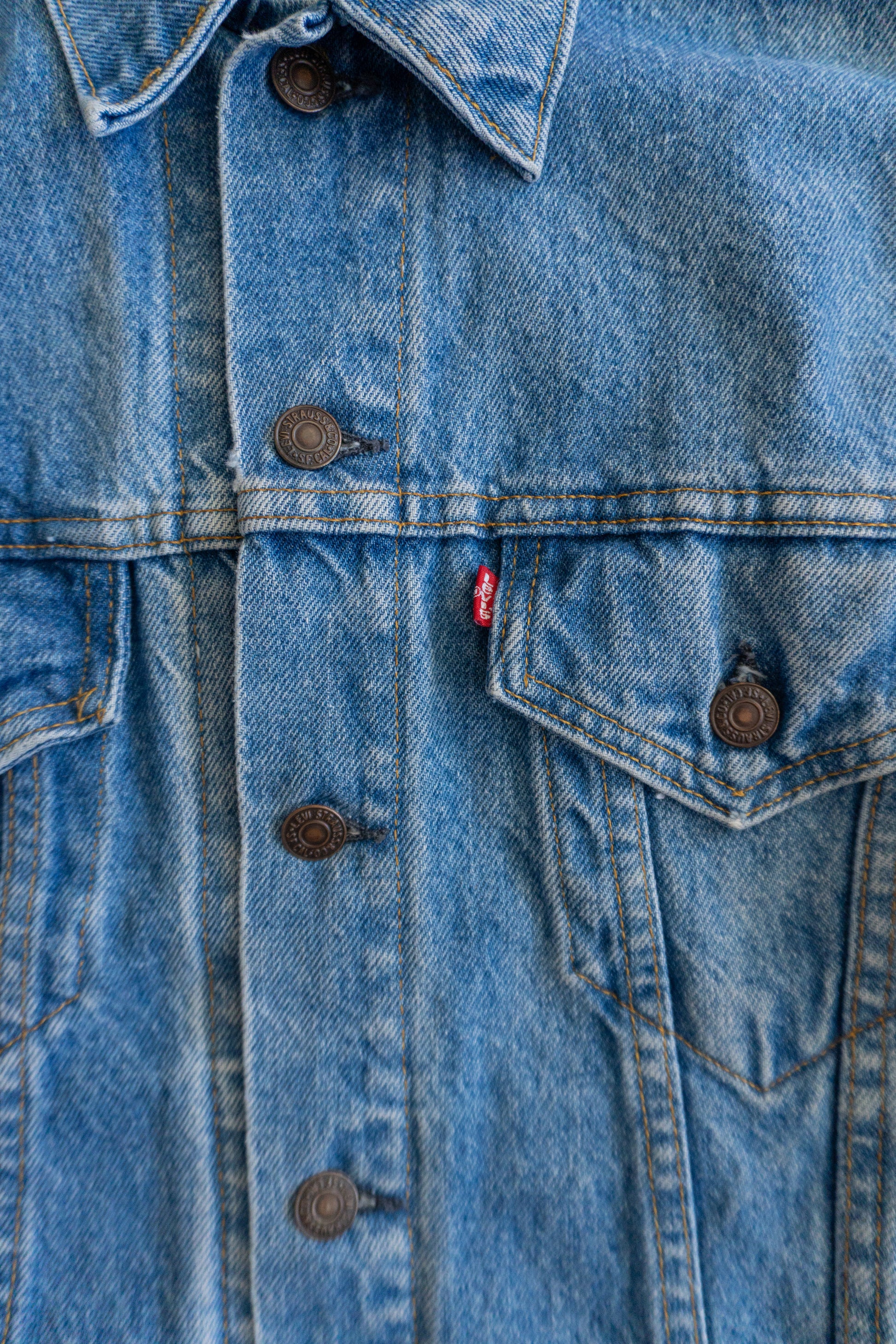(M) 1980’S VINTAGE LEVIS DENIM TRUCKER JACKET