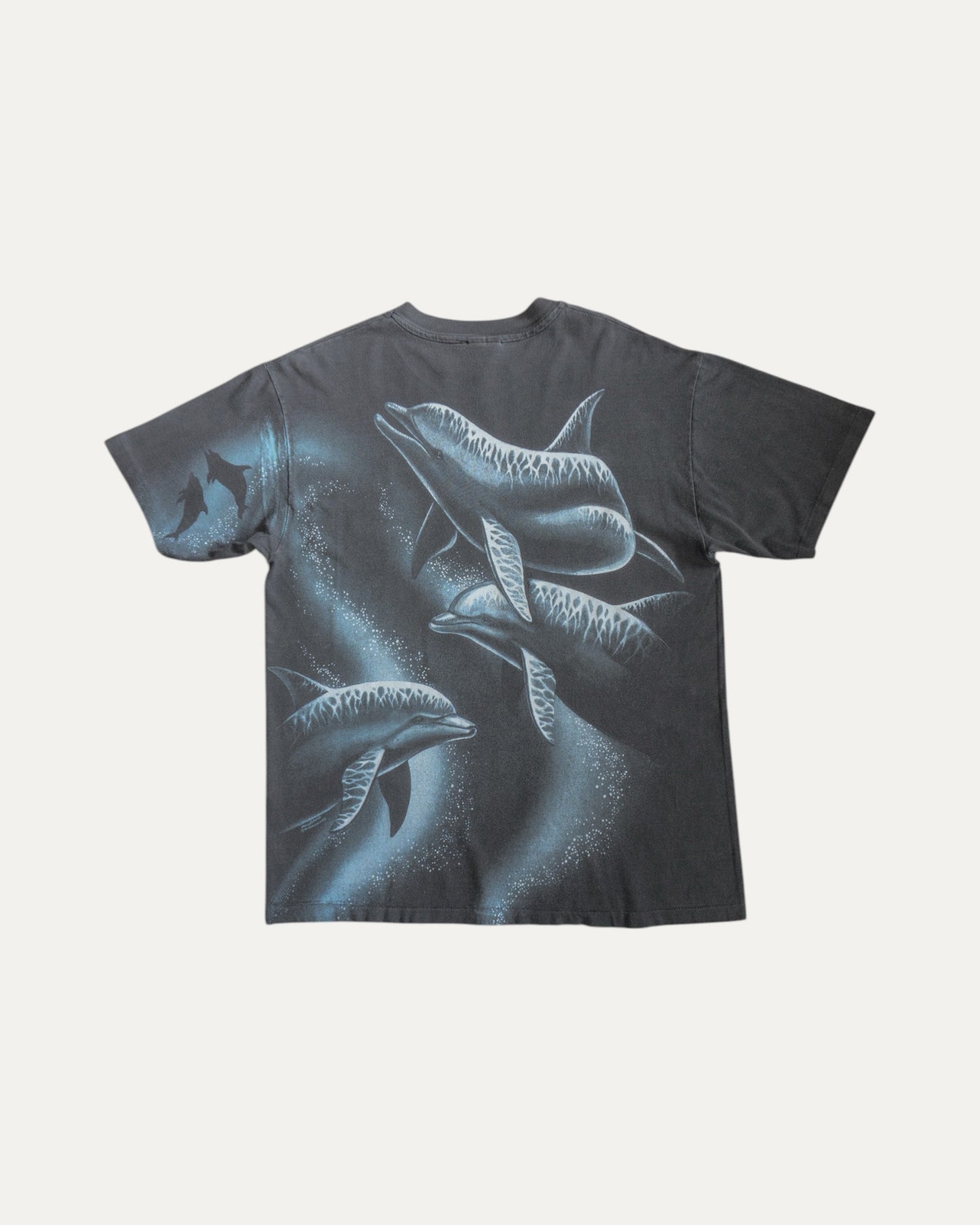 (L) 90’S VINTAGE HÁBITAT HARLEQUIN ART ALL OVER PRINT TEE