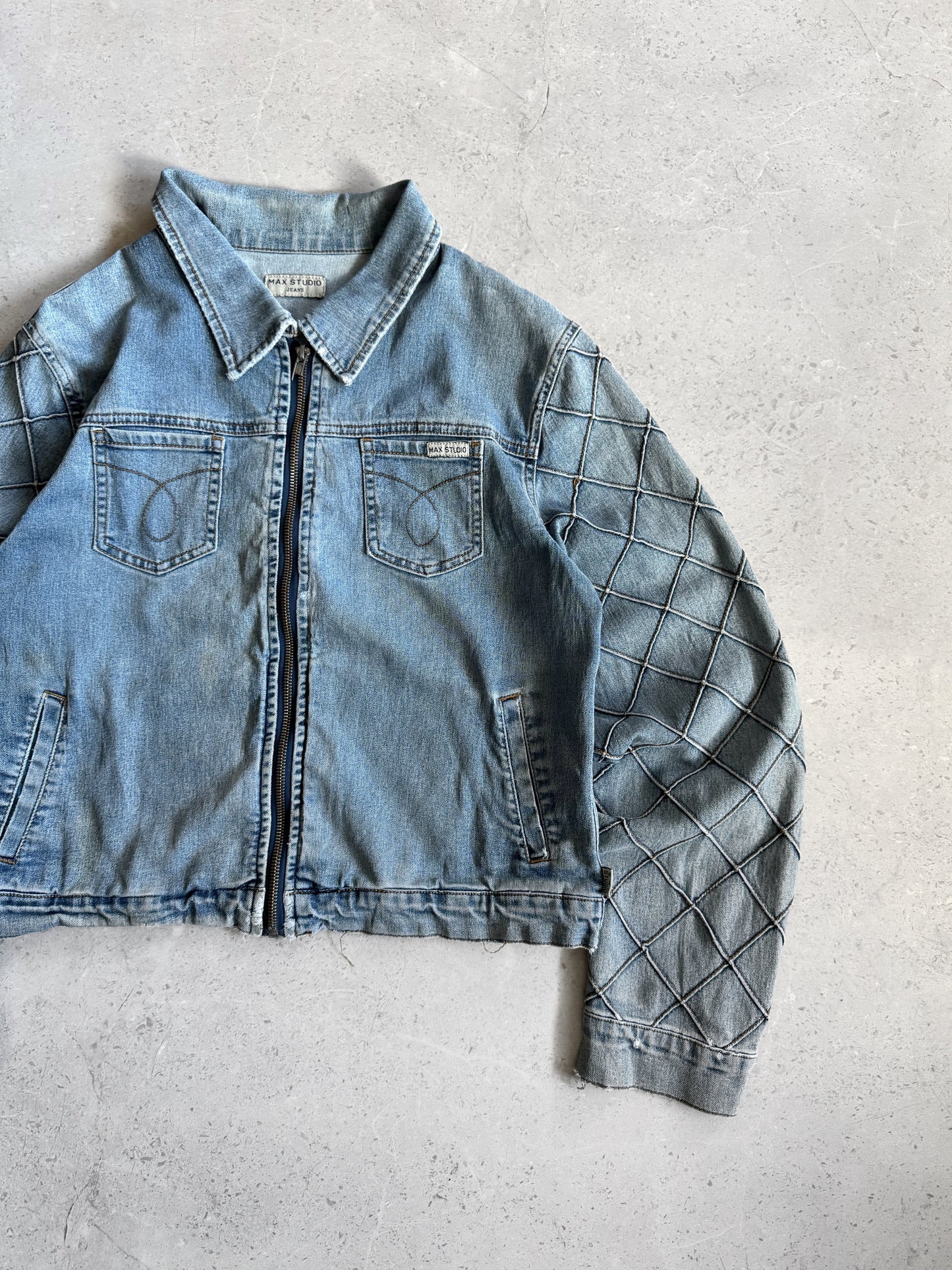 (S) VINTAGE MAX STUDIO JEANS DENIM JACKET