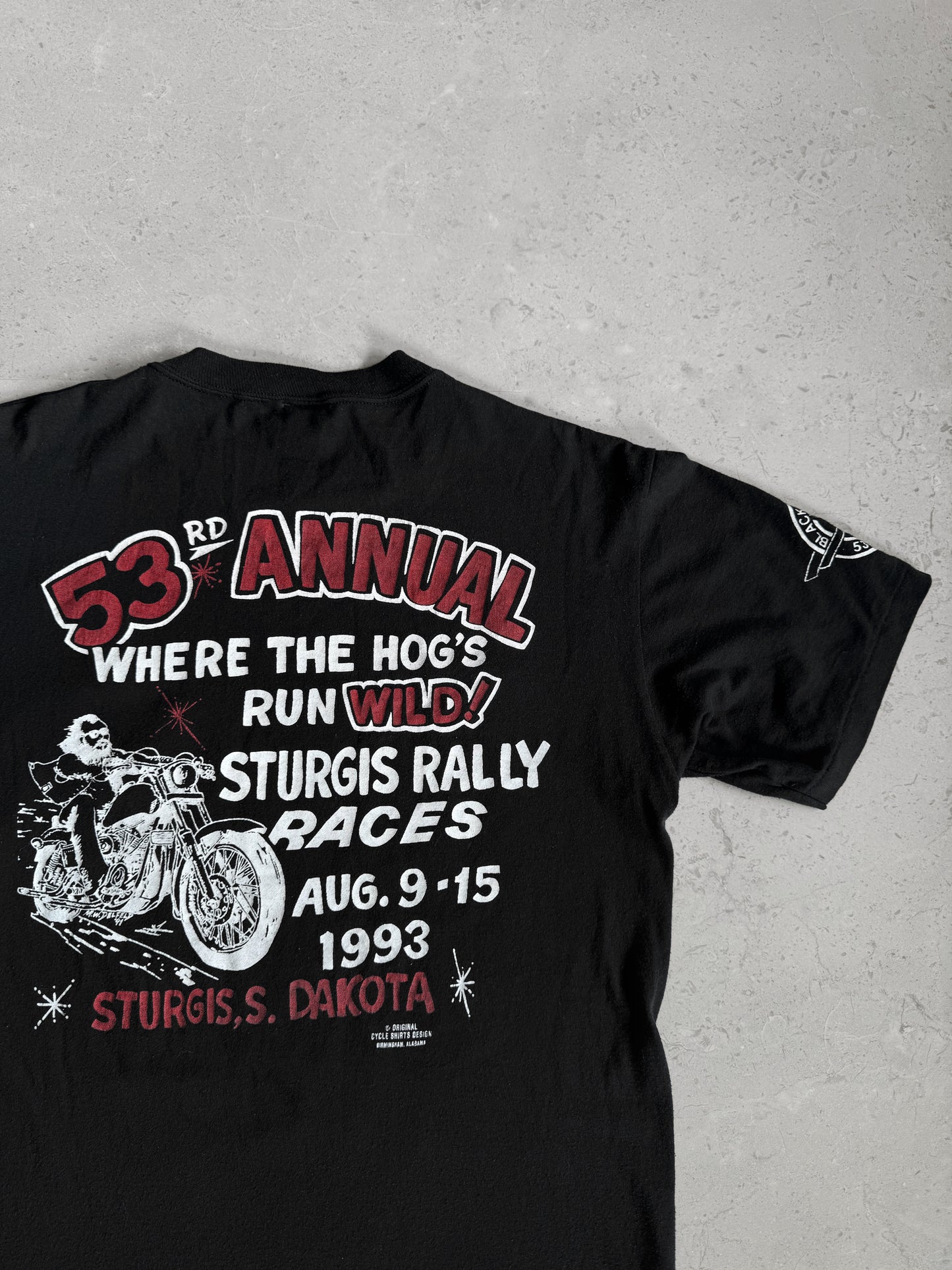 (M) 1993 Vintage Legendary Sturgis Rally Tee