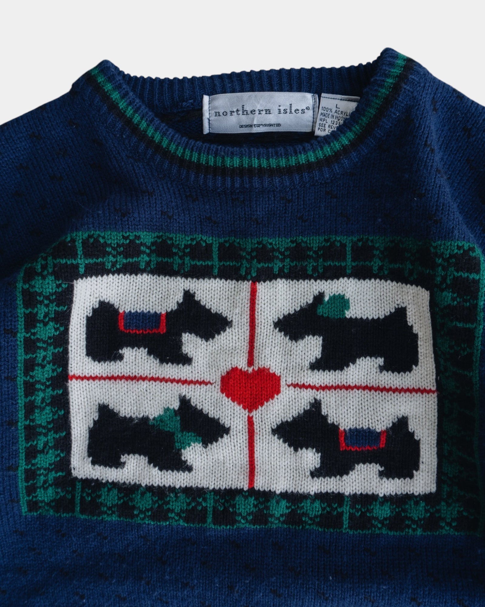 (S) 90’S VINTAGE SCHNAUZER SWEATER