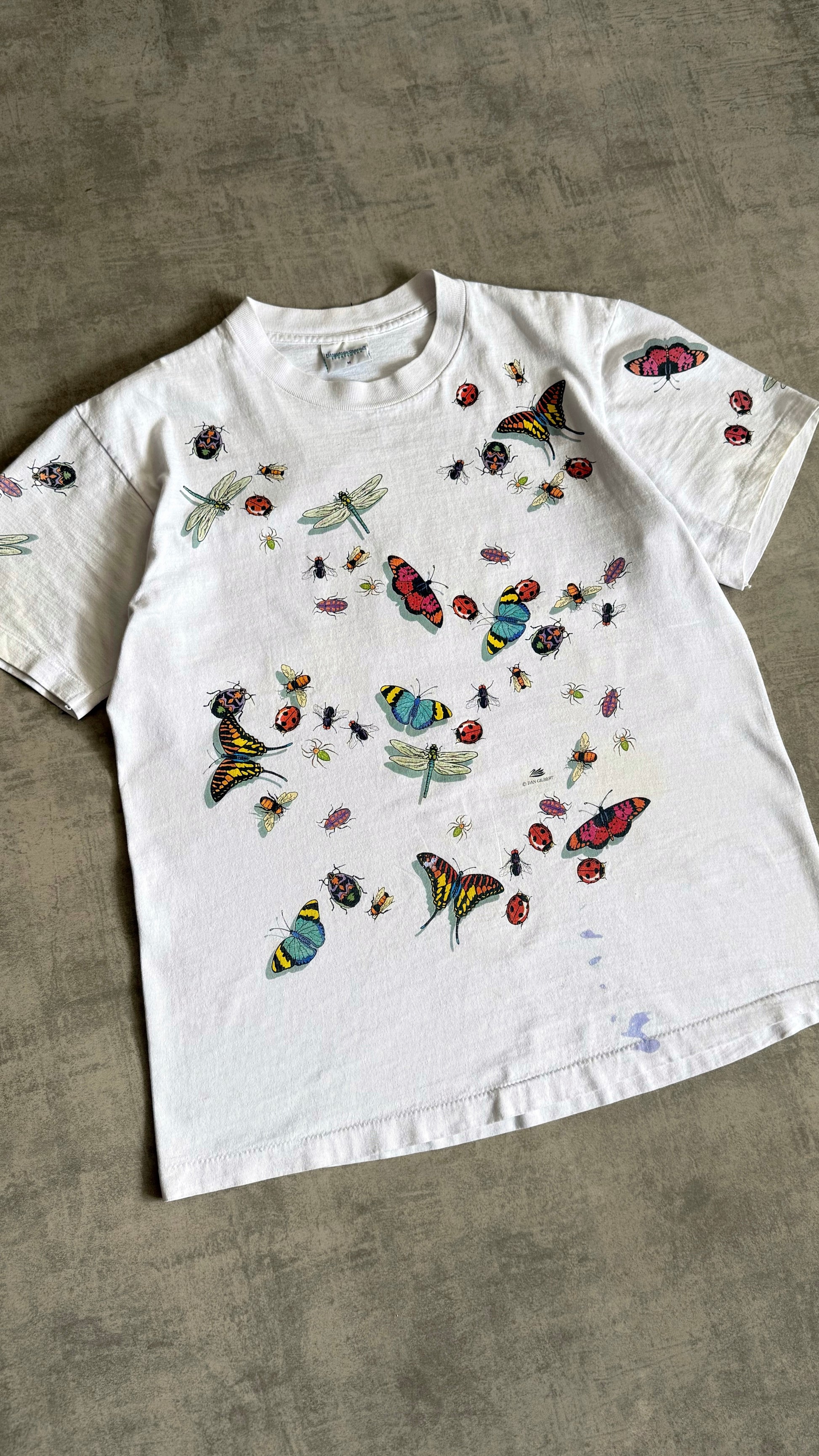(M) 90’S VINTAGE BUTTERFLY INSECTS NATURE ART TEE
