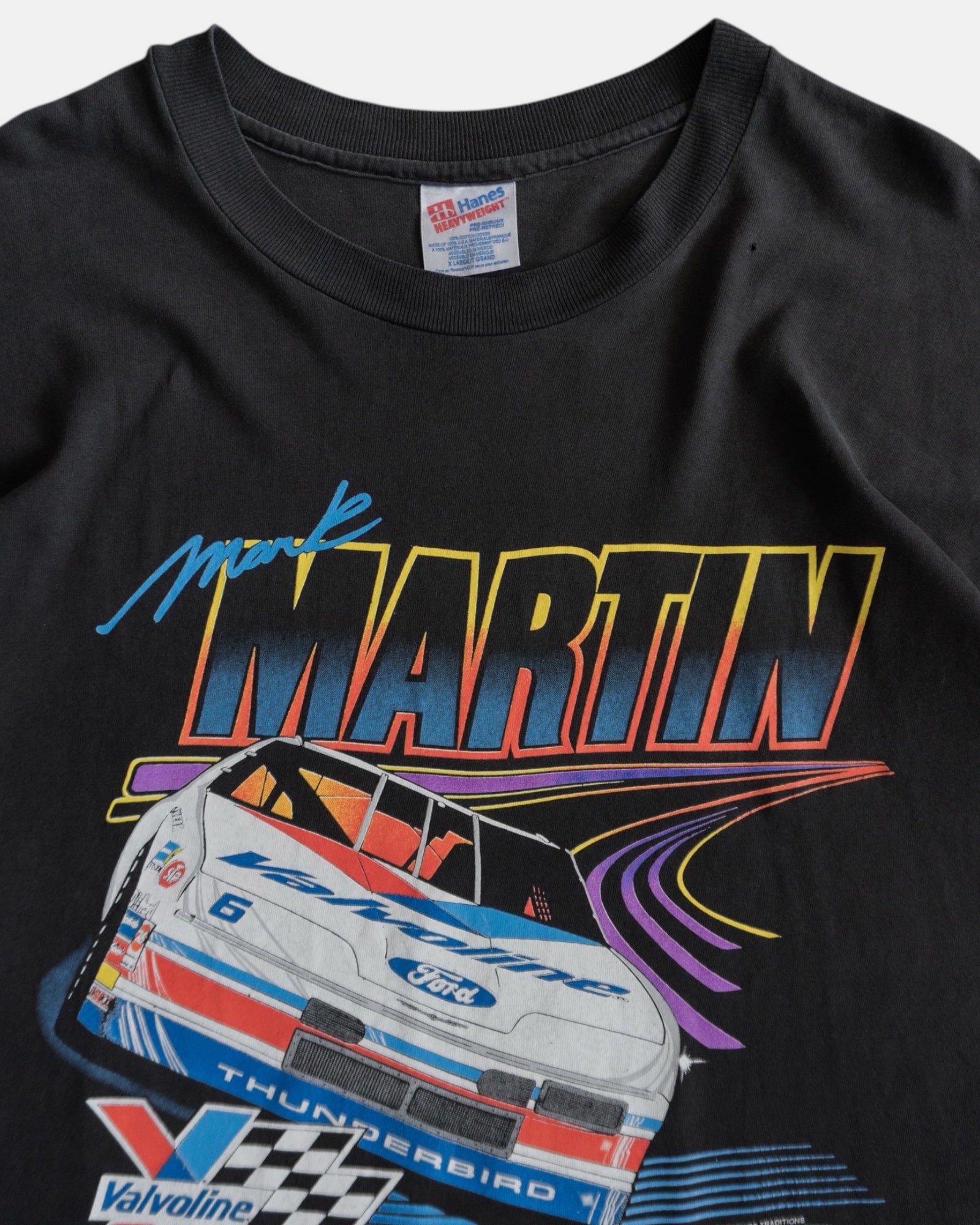 (XL) 90’S VINTAGE NASCAR MARK MARTIN FORD FADED TEE