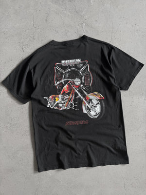 (L) VINTAGE CHOPPER FIREBIKE FADED TEE