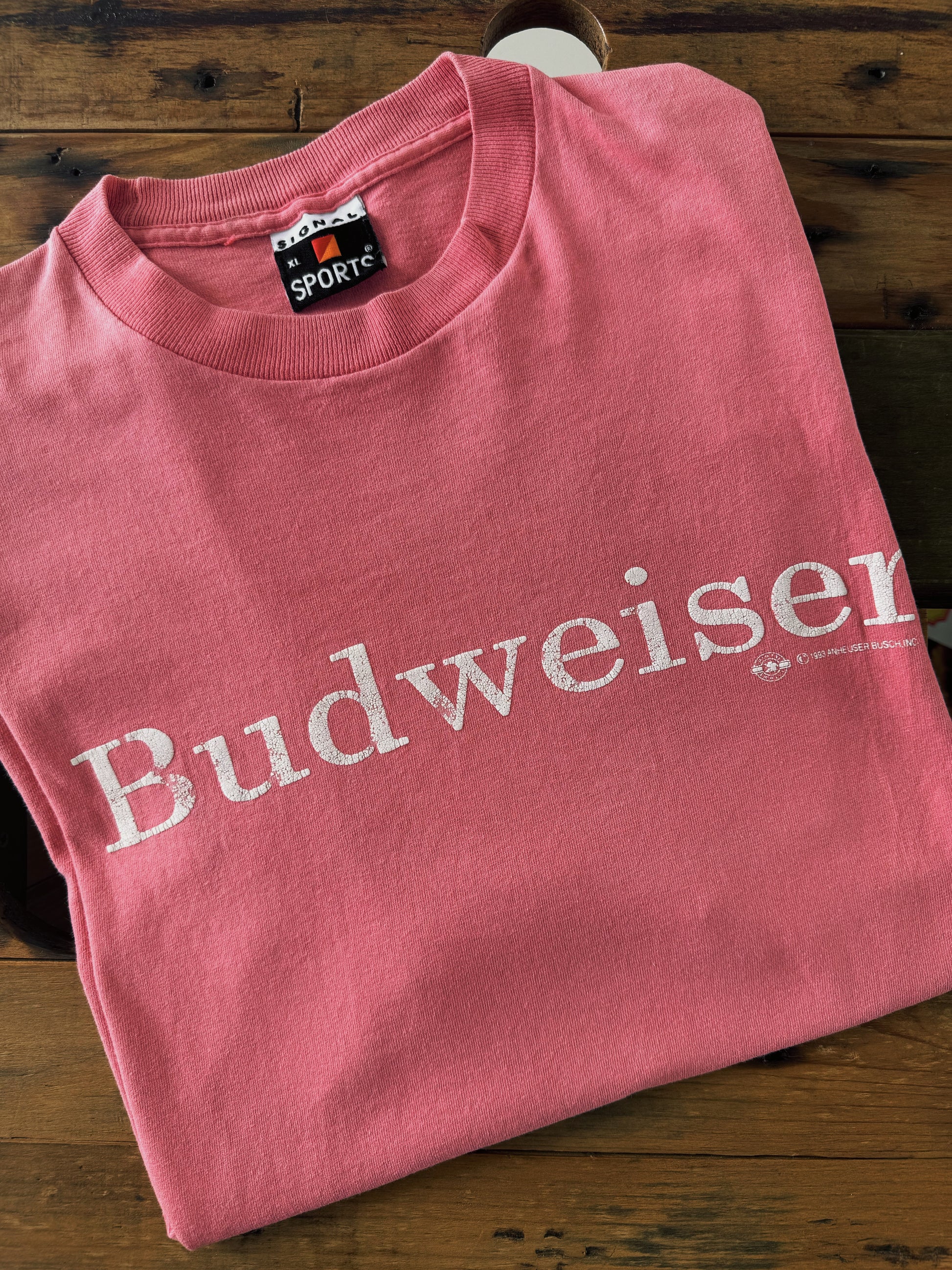 (XL) 90’S VINTAGE BUDWEISER FADED TEE