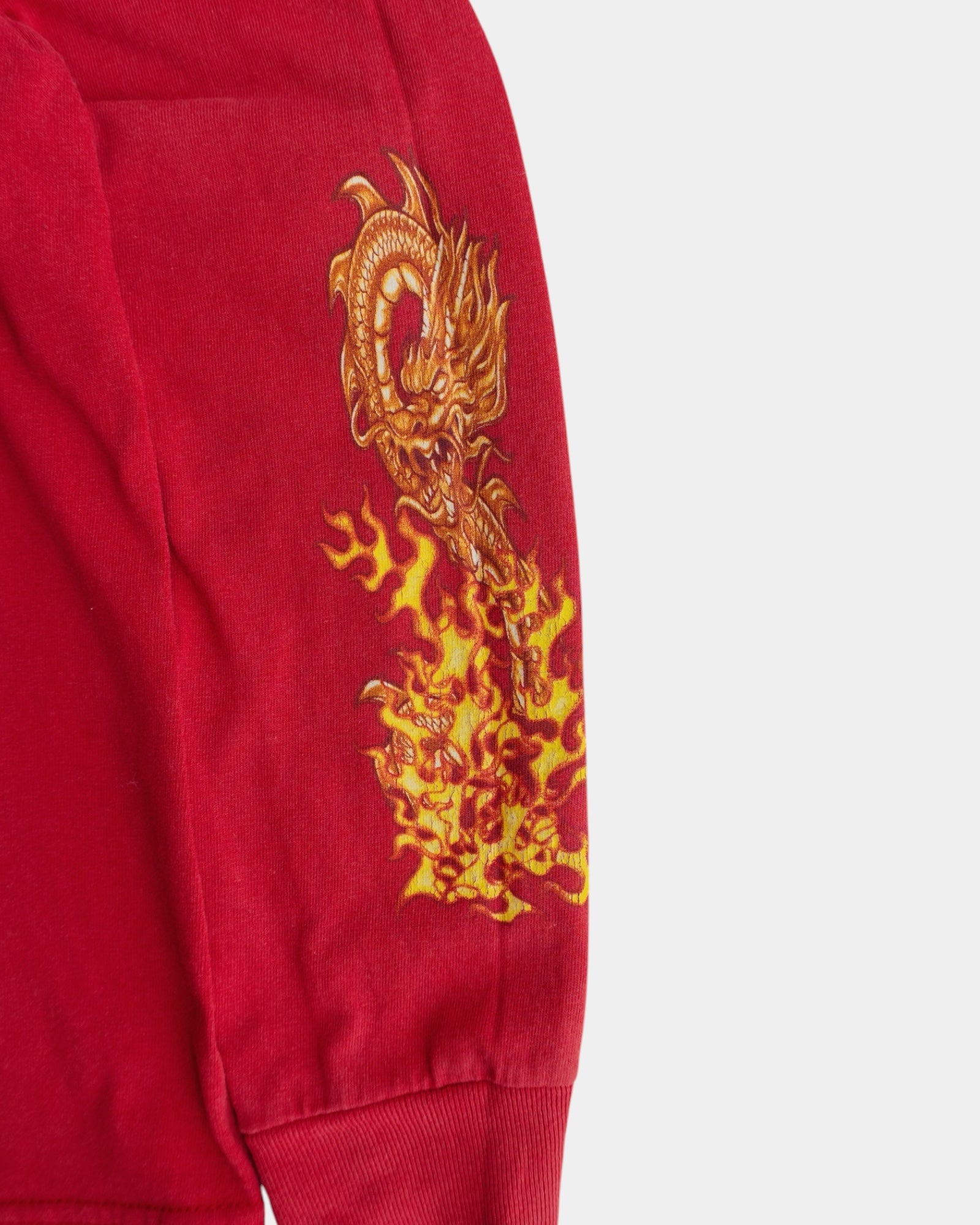 (S) VINTAGE Y2K CAR RACING FLAMES LONG SLEEVE