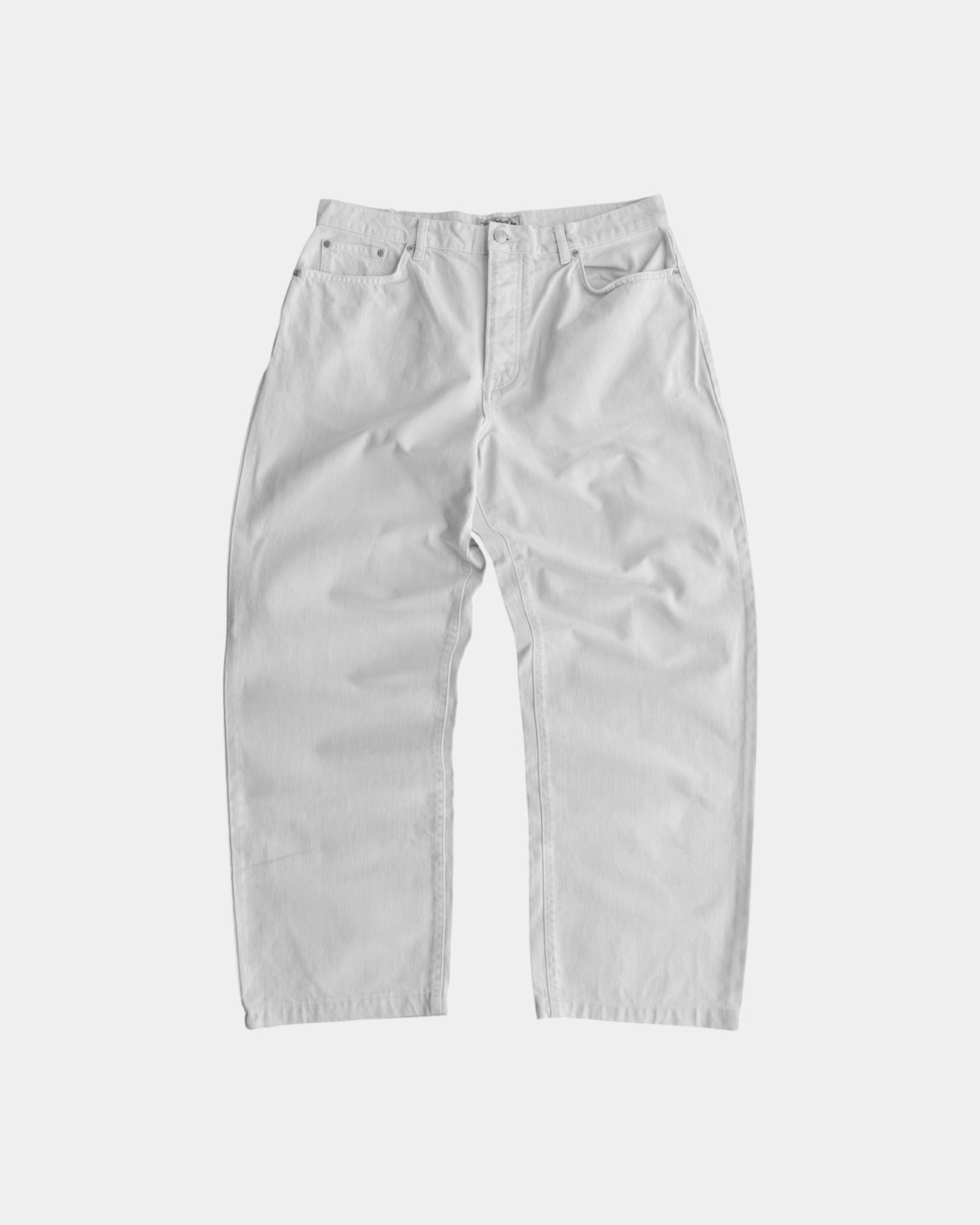 STUSSY WHITE BAGGY PANTS - 34x32