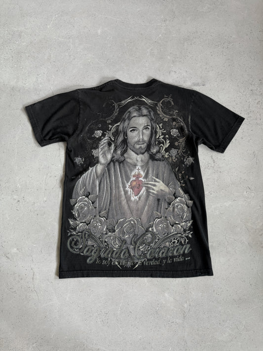 (M) 90’s Vintage Rare Jesus Sagrado Corazón Christ Religious Tee