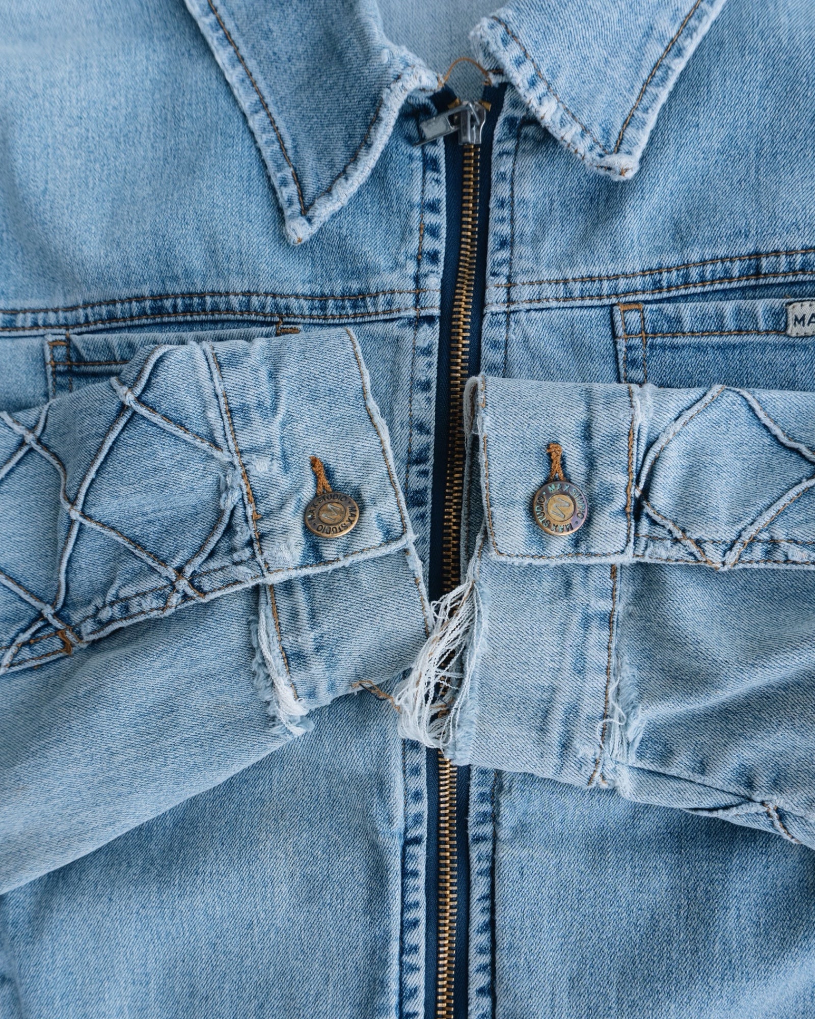 (S/M) VINTAGE MAX STUDIO JEANS JACKET