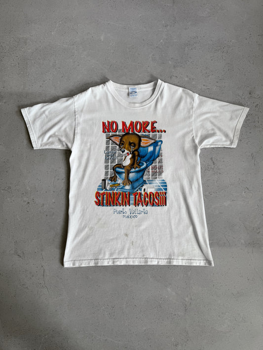 (M) VINTAGE “NO MORE STINKIN TACOS!” TEE