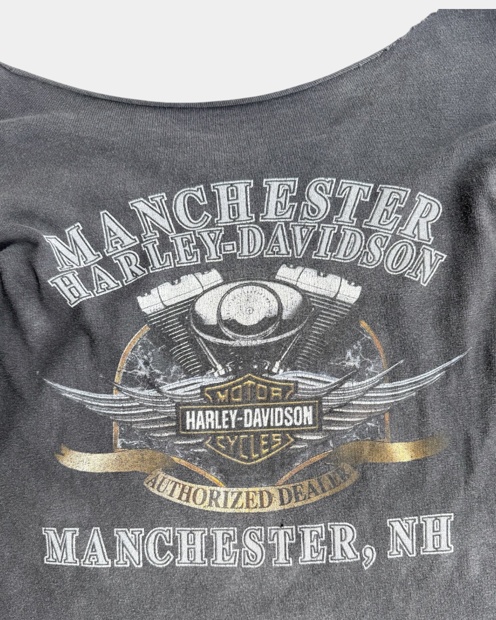 (M) 00’S VINTAGE HARLEY DAVIDSON SUN FADED FLAMES LONG SLEEVE