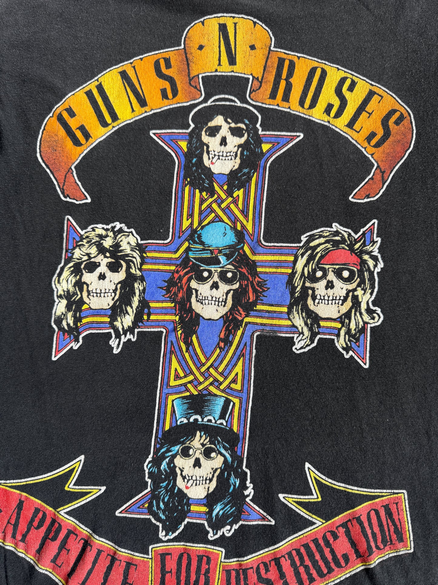 (S) VINTAGE GUNS AND ROSES BAND ROCK TEE