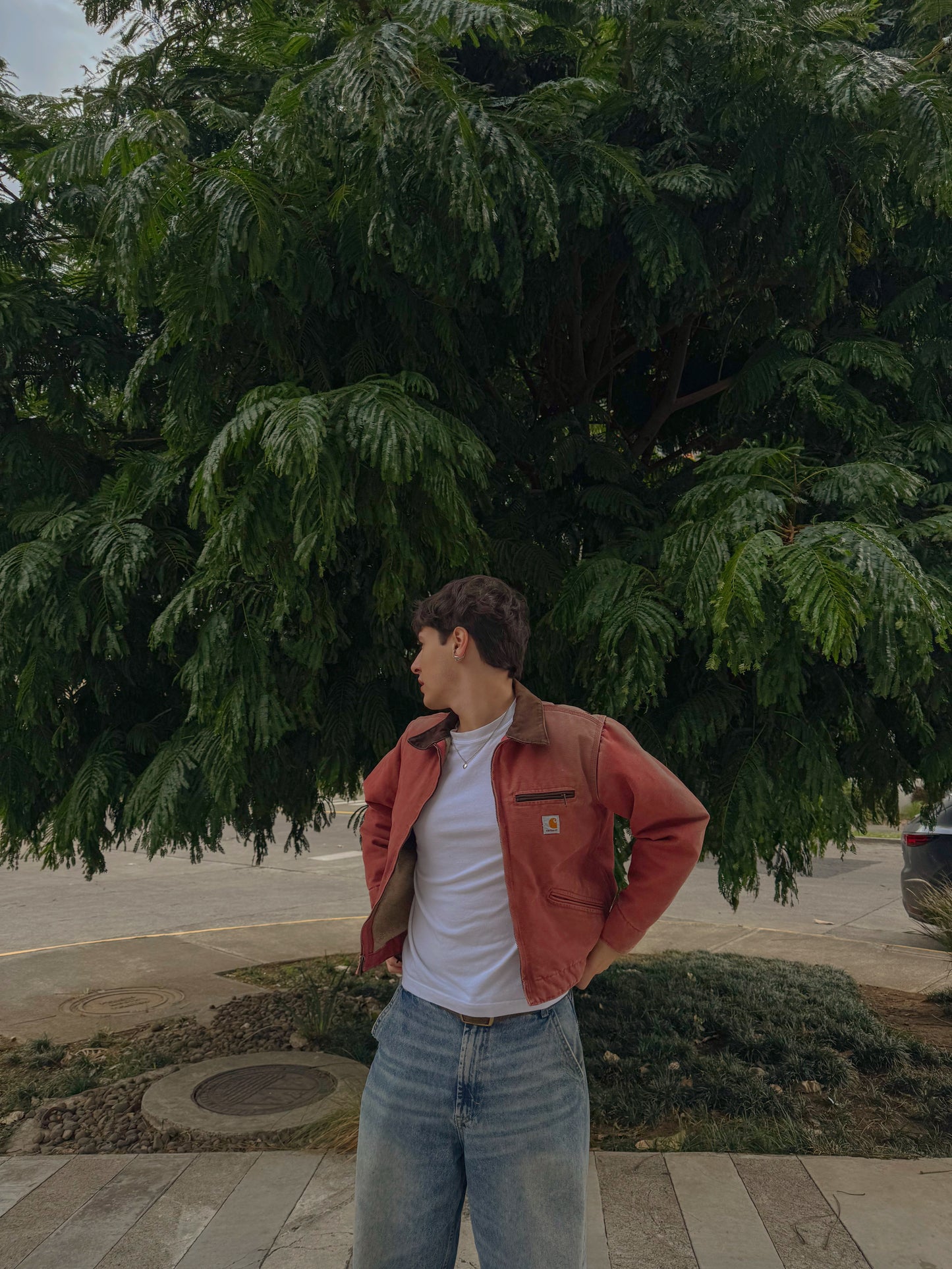 (S-M) 90’S VINTAGE CARHARTT SALMÓN DETROIT JACKET