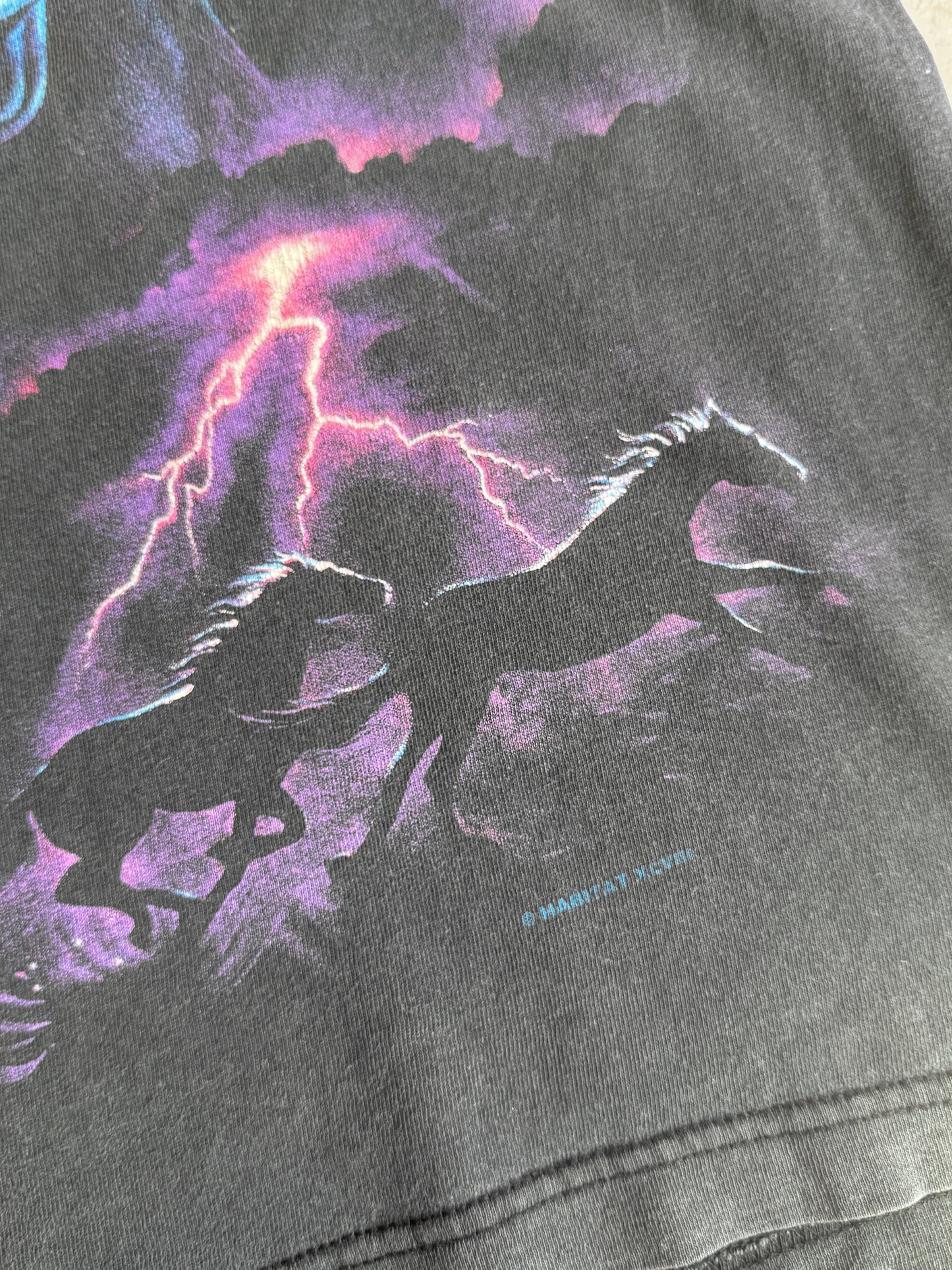 (M) 1990’S VINTAGE HORSES FADED TEE