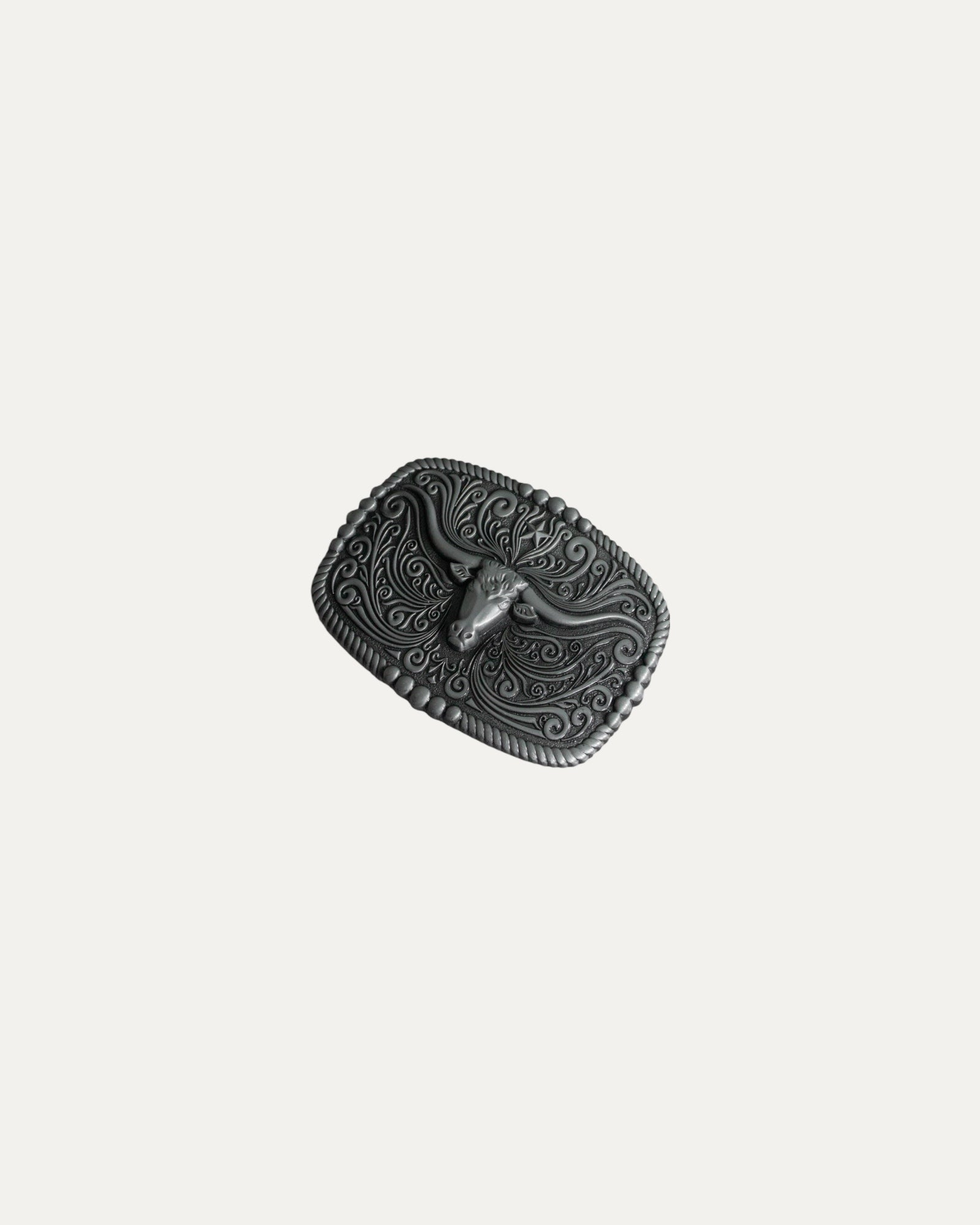 COWBOY BULL HEAD BELT BUCKLE