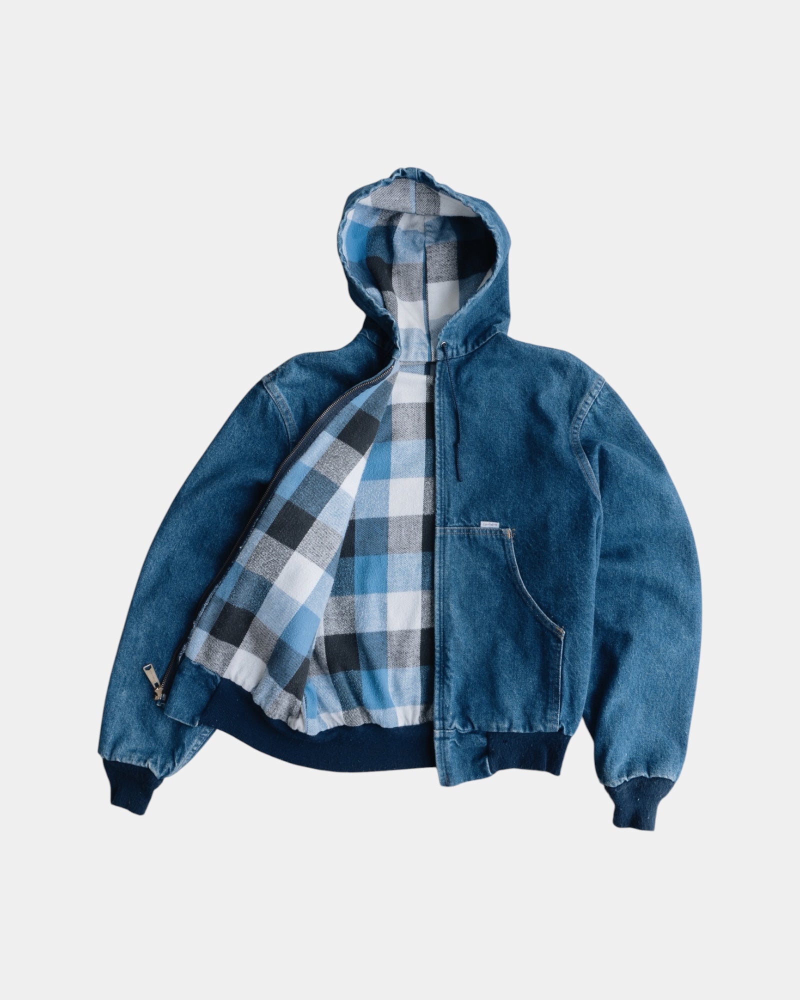 (M) VINTAGE CARHARTT JF848 BLUE DENIM JACKET