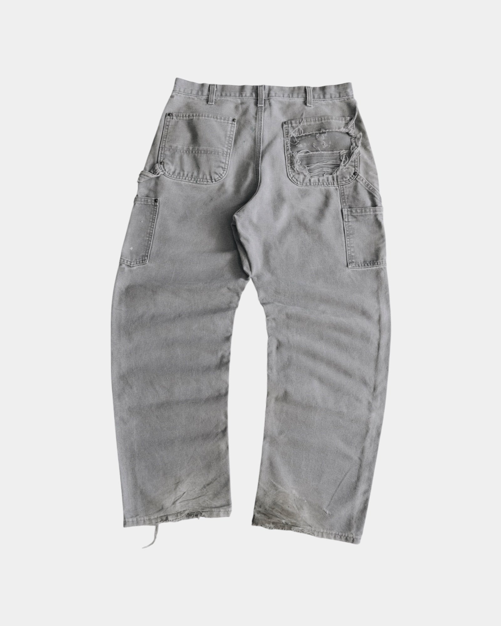 VINTAGE CARHARTT DISTRESSED AND FADED PANTS - 34x32