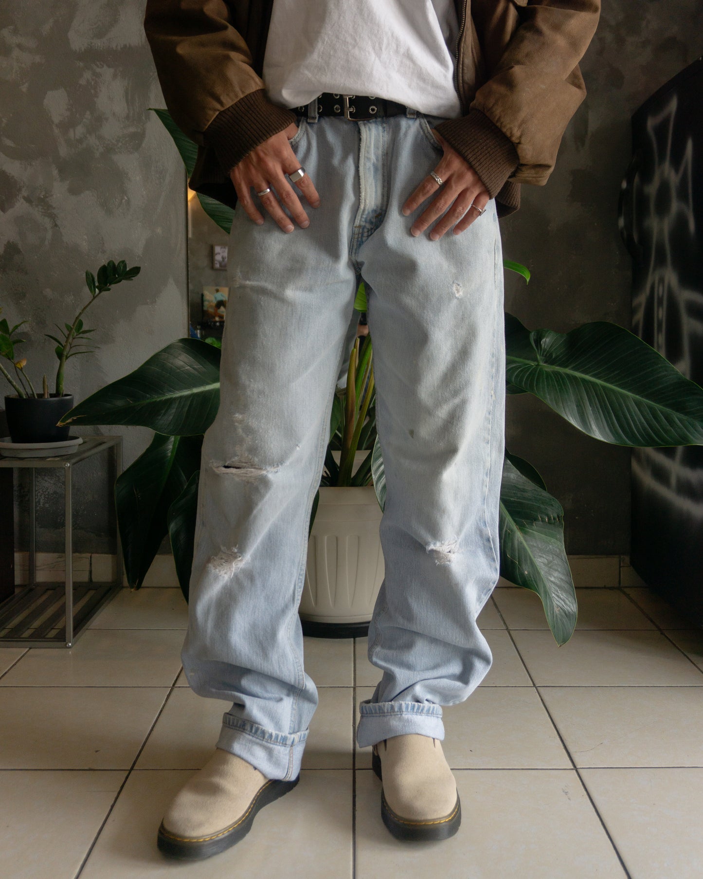 VINTAGE LEVIS 505 DENIM PANTS - 33x34