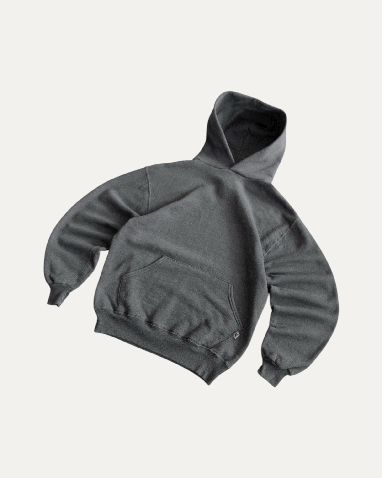 (M) 90’S VINTAGE RUSSELL MADE IN USA GRAY BLANK HOODIE