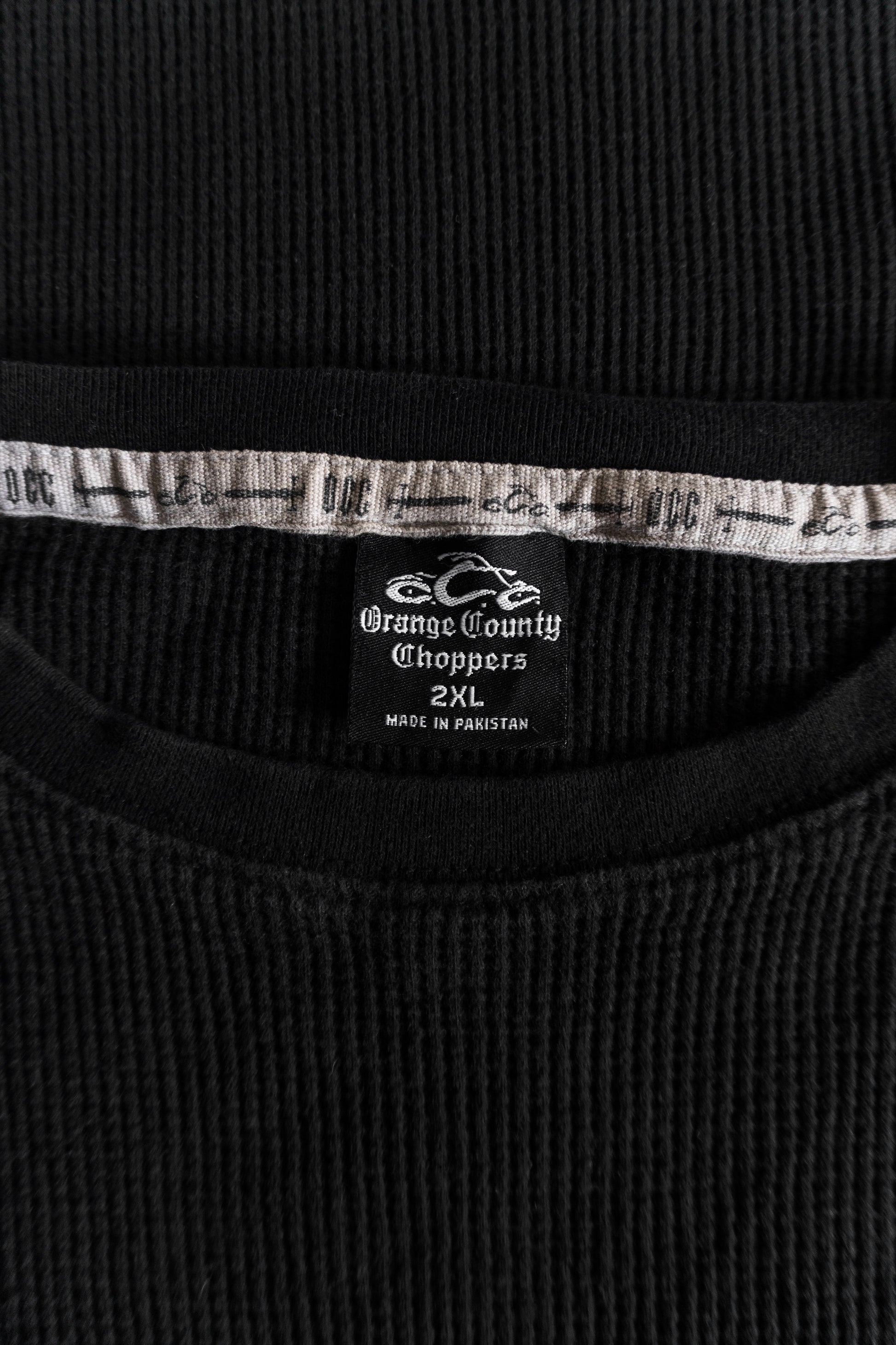 (FIT L) VINTAGE ORANGE COUNTY CHOPPERS THERMAL LONG SLEEVE