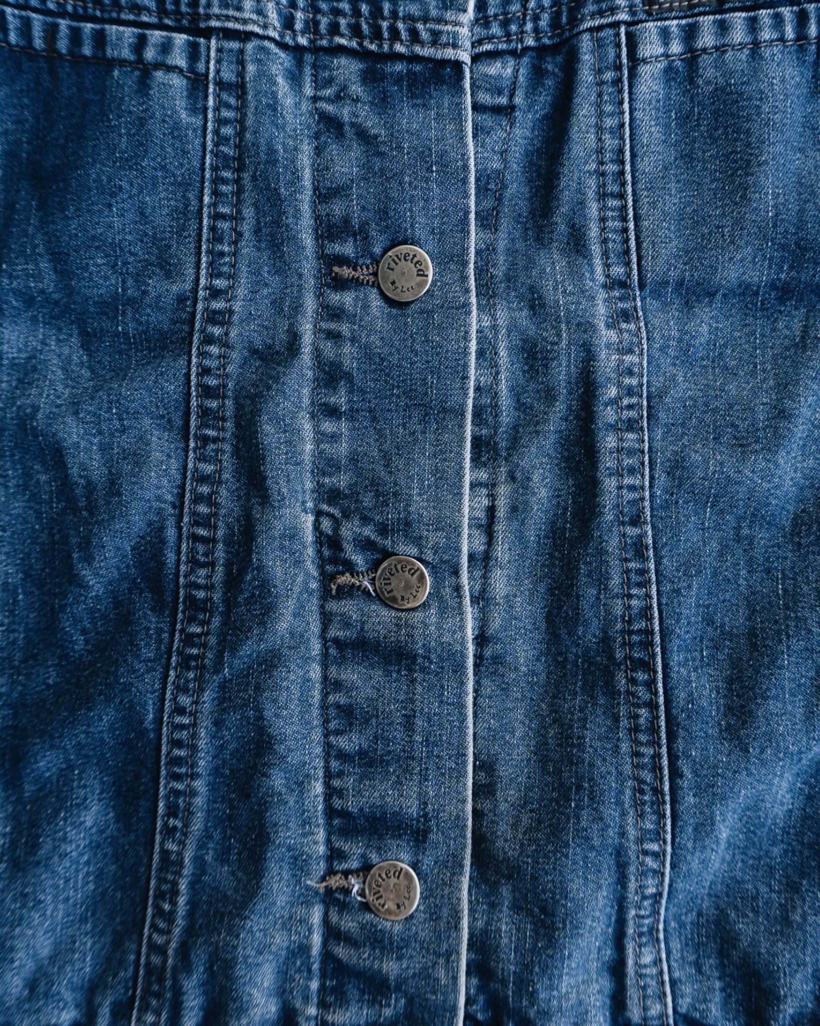 (M) VINTAGE LEE RIVETED DENIM TRUCKER JACKET