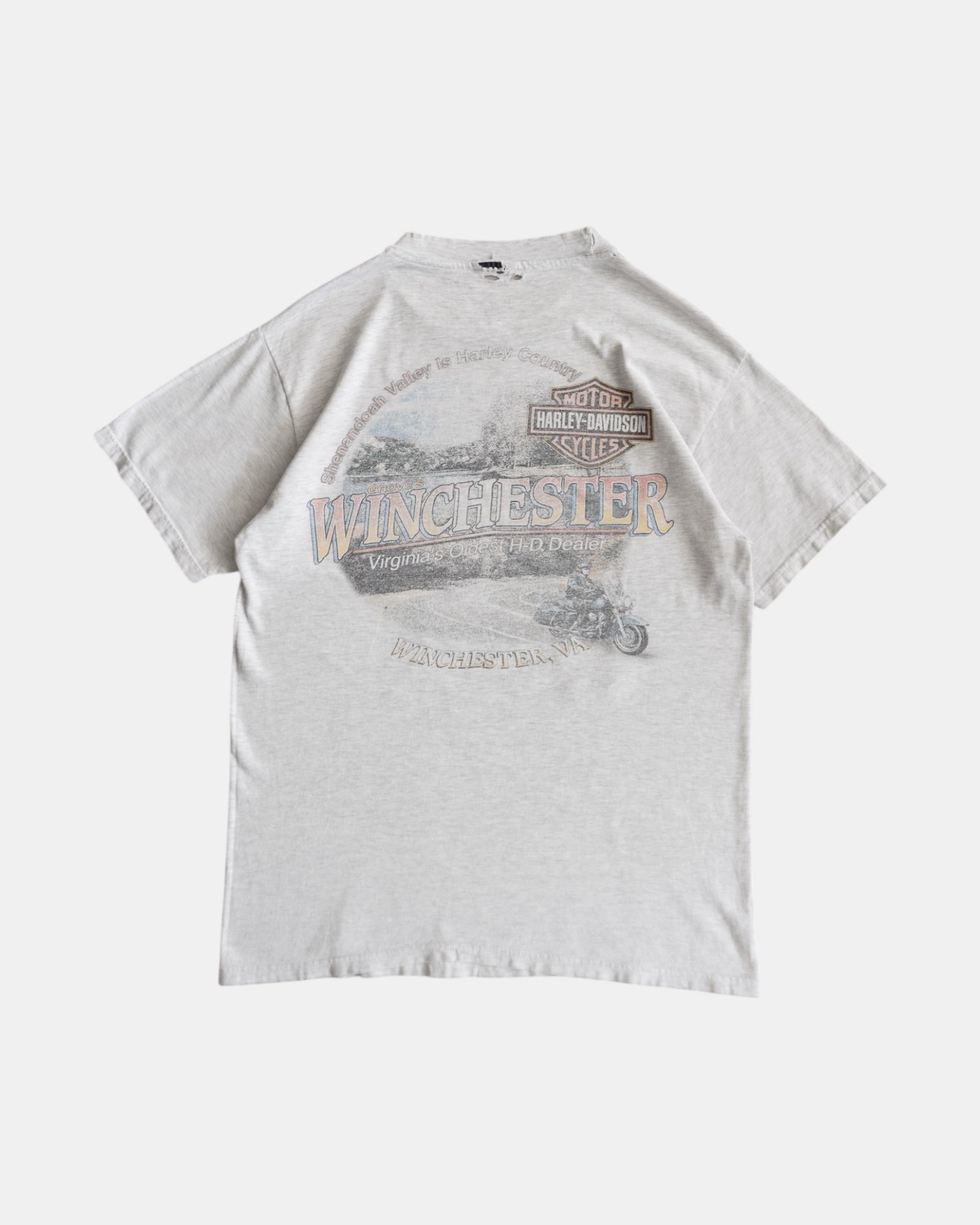 (M) 90’S VINTAGE HARLEY DAVIDSON EAGLE FADED TEE