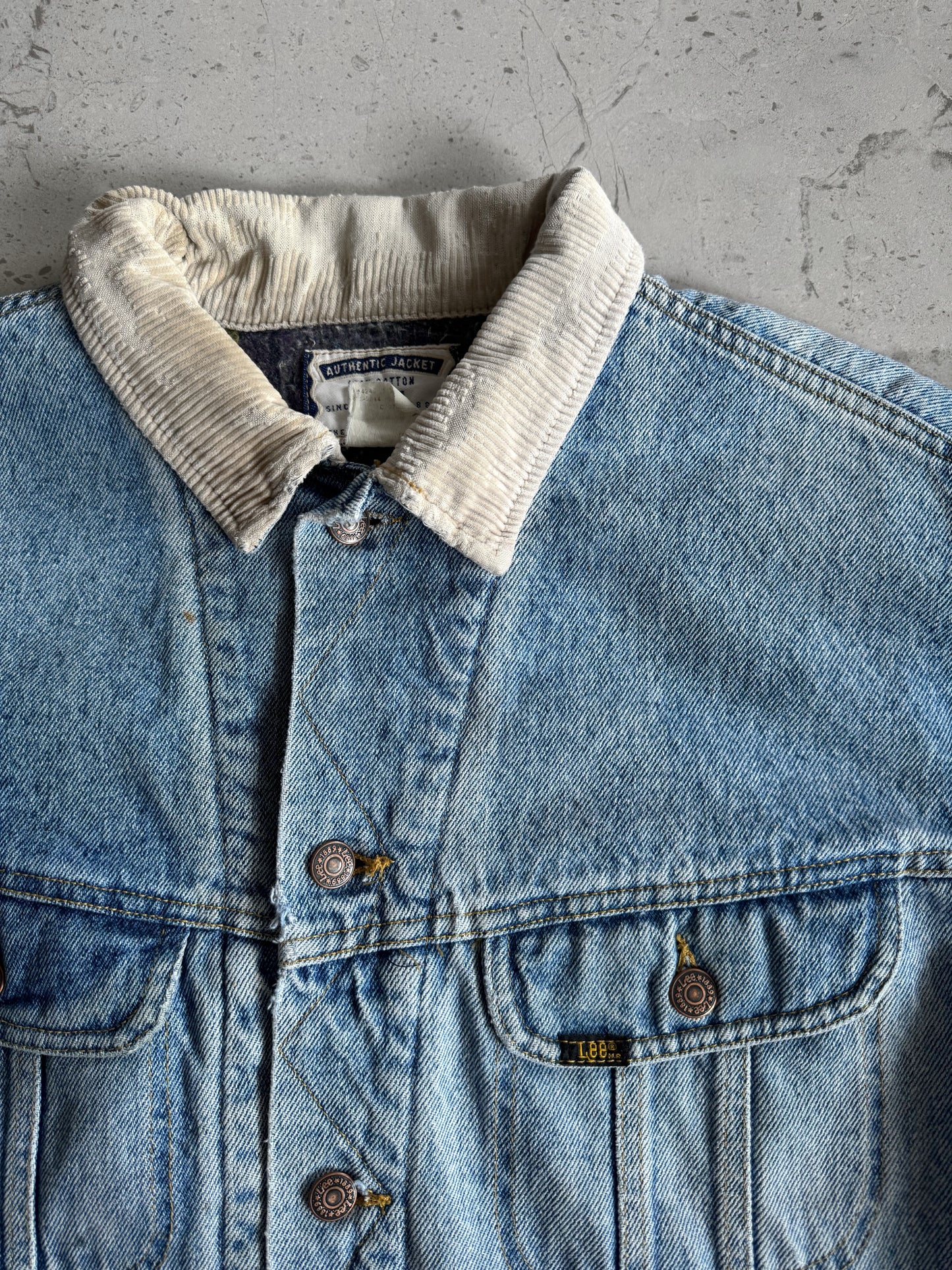 (L) 1980’S VINTAGE LEE DENIM JACKET