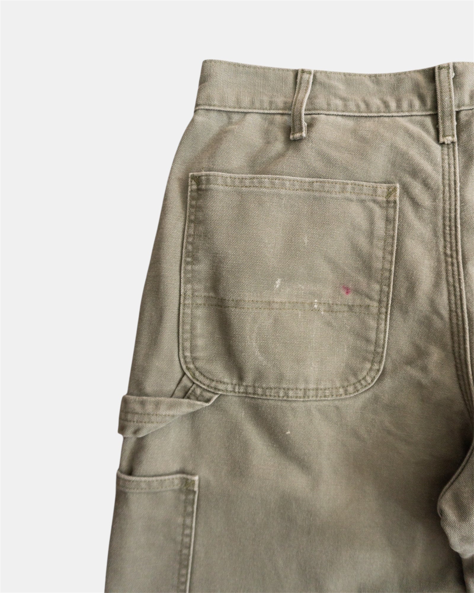 CARHARTT OLIVE GREEN CARPENTER PANTS - 32x30